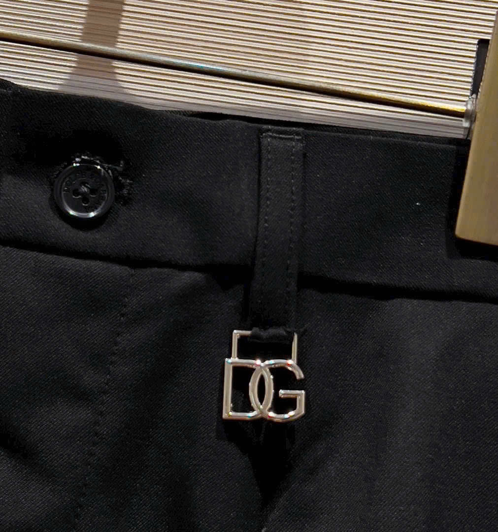 Quần tây âu Dolce Gabbana logo tag bạc DG Like Auth 28-36 MK