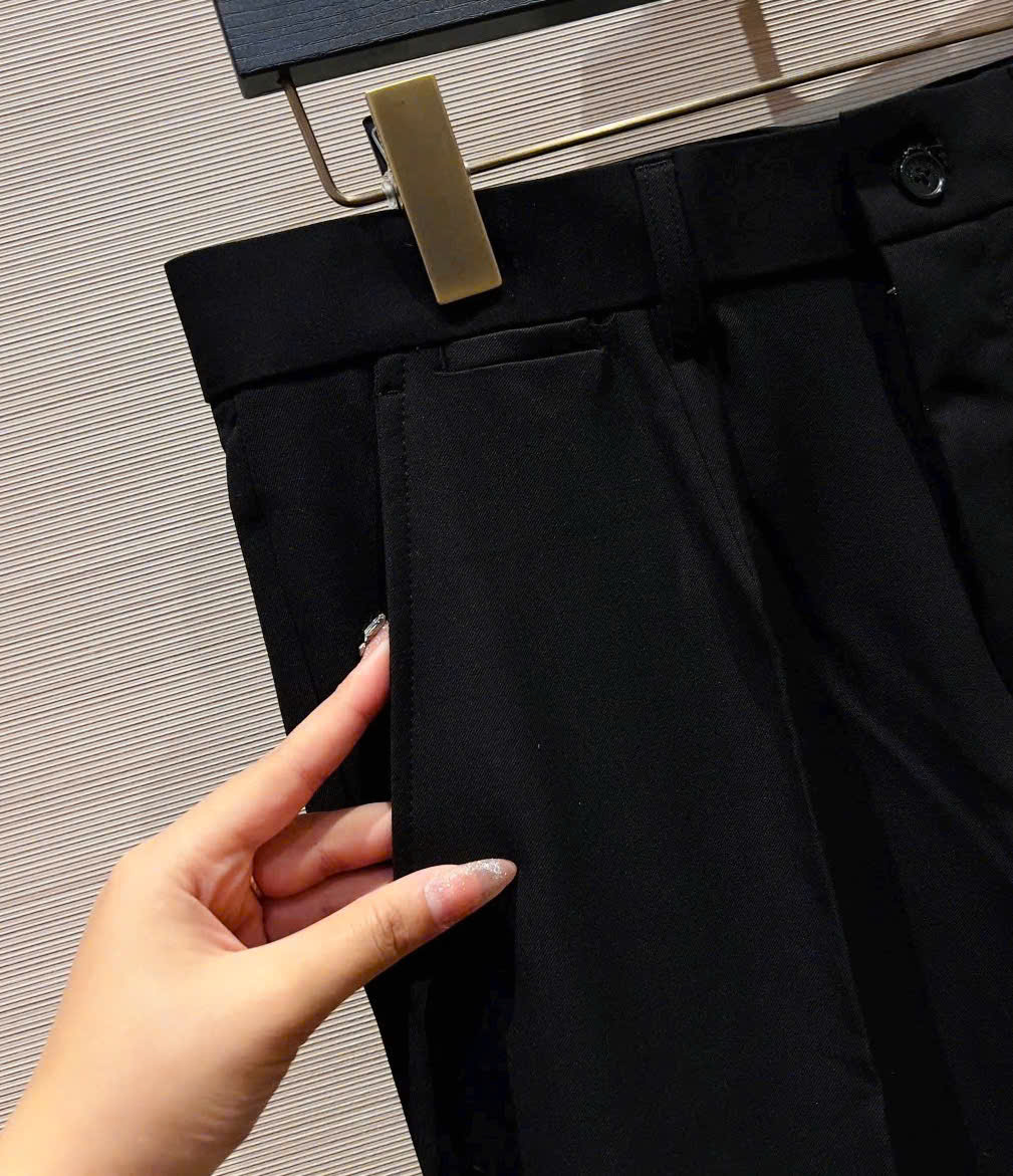 Quần tây âu Dolce Gabbana logo tag bạc DG Like Auth 28-36 MK