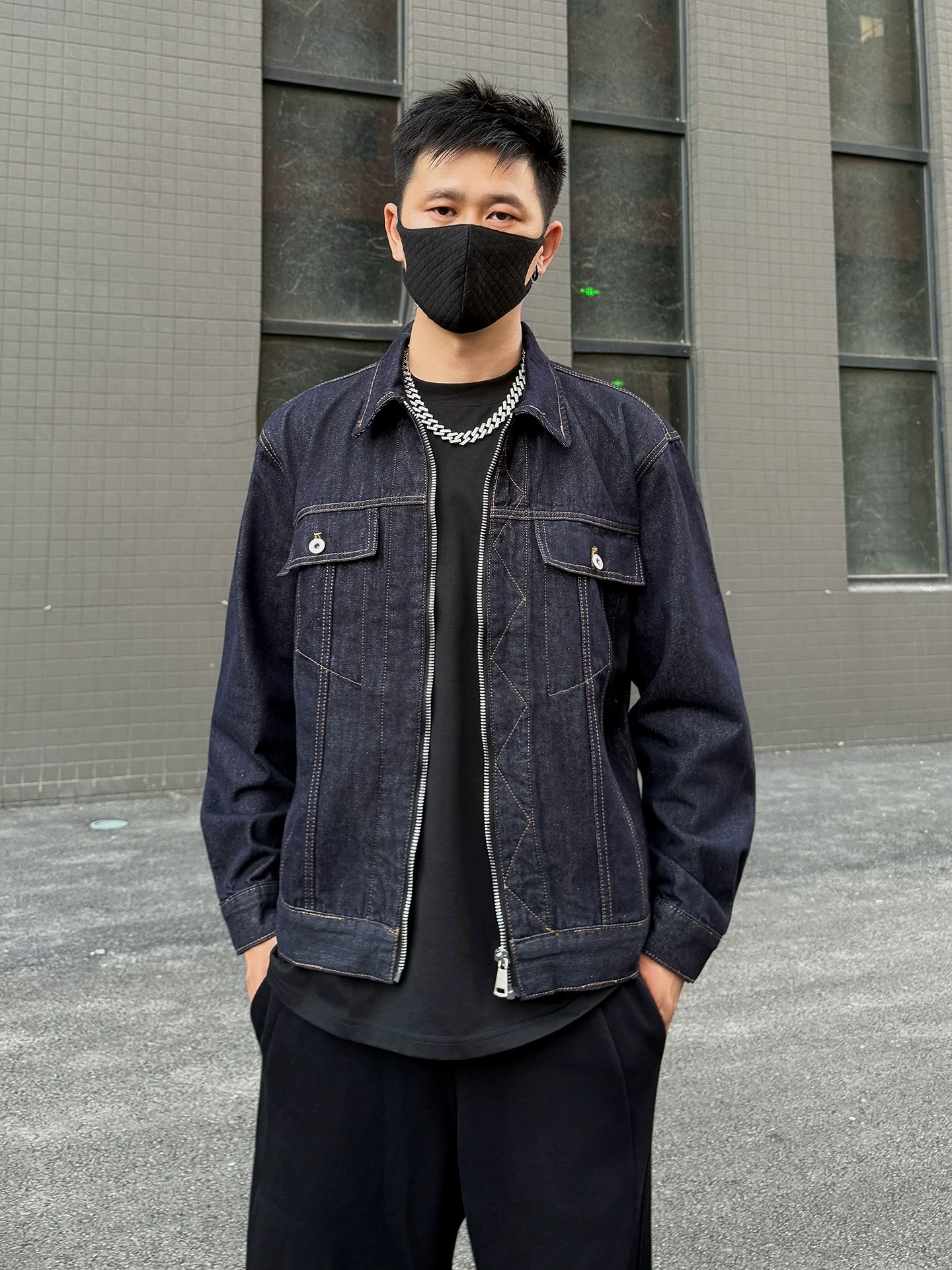 Áo khoác bò Local Q210 Xanh Than M-XL VTN