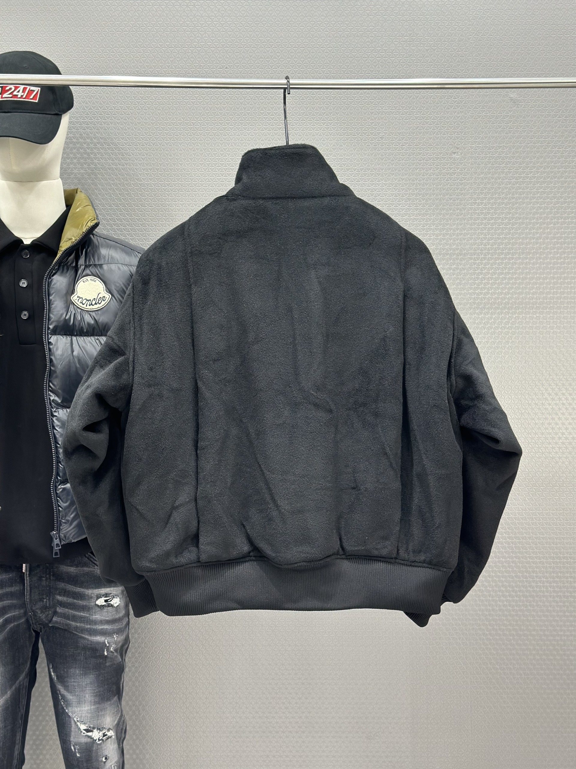 Áo khoác nỉ Local H821 Đen cổ cao M-XL VTN