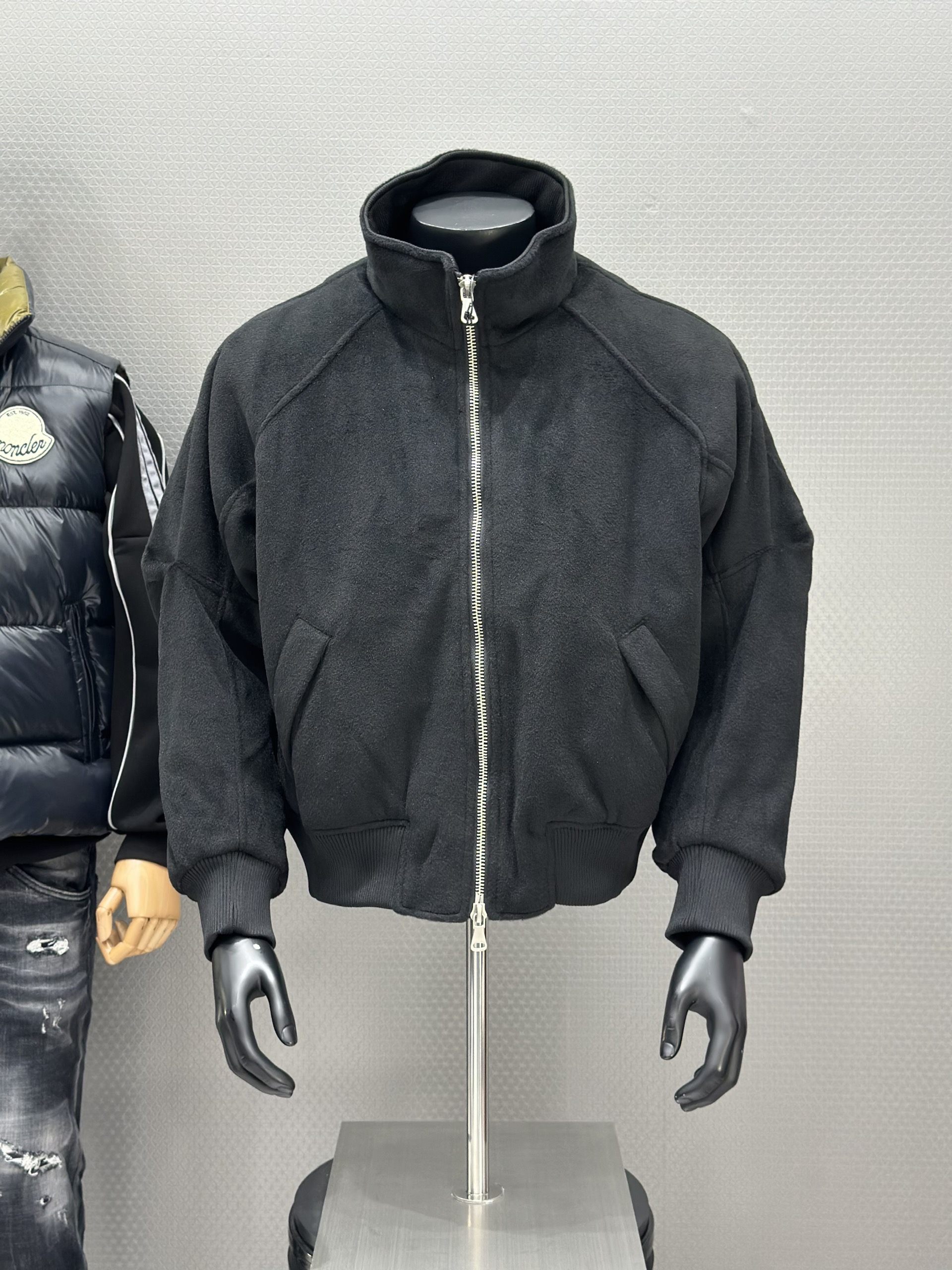 Áo khoác nỉ Local H821 Đen cổ cao M-XL VTN