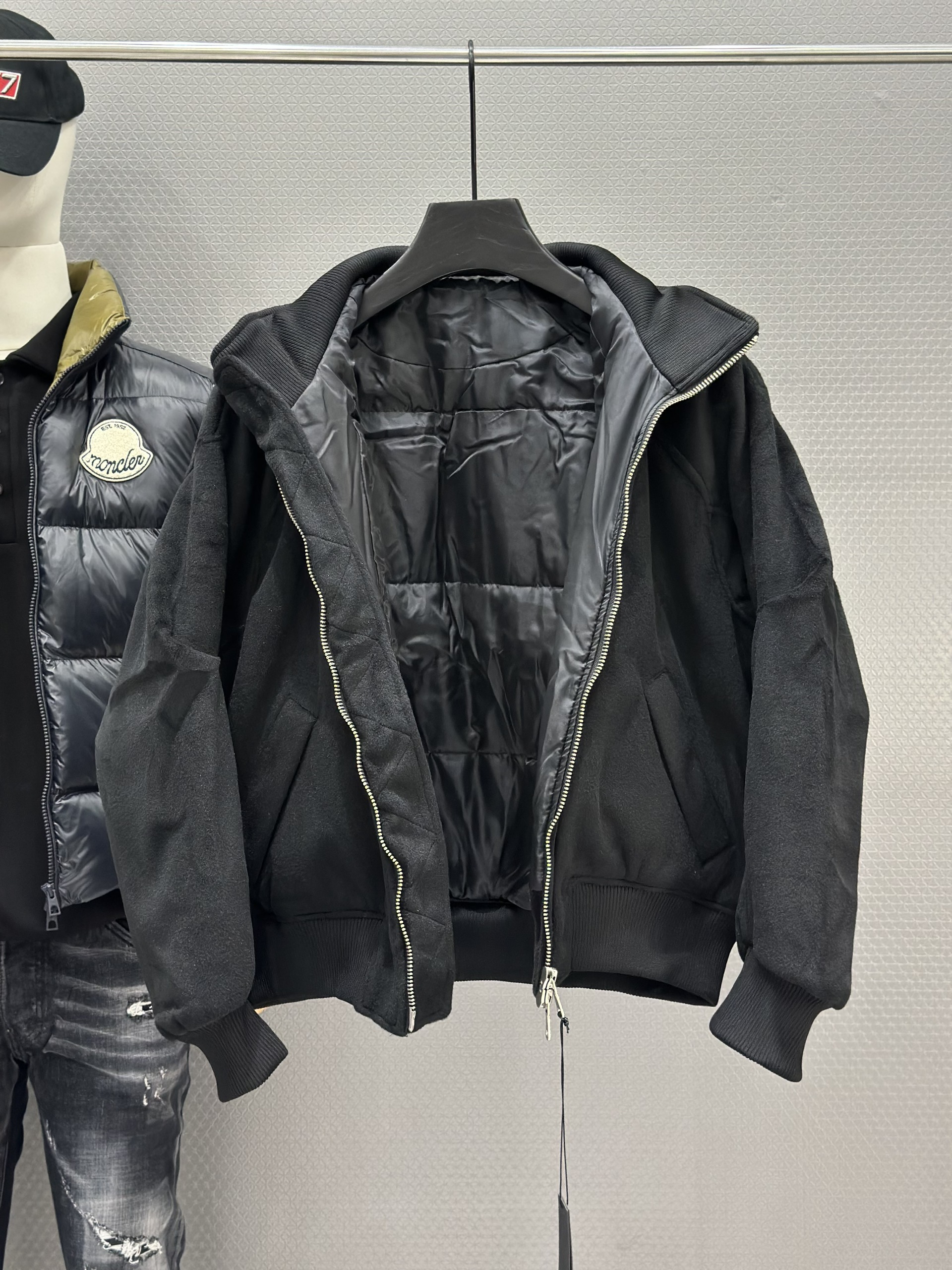 Áo khoác nỉ Local H821 Đen cổ cao M-XL VTN