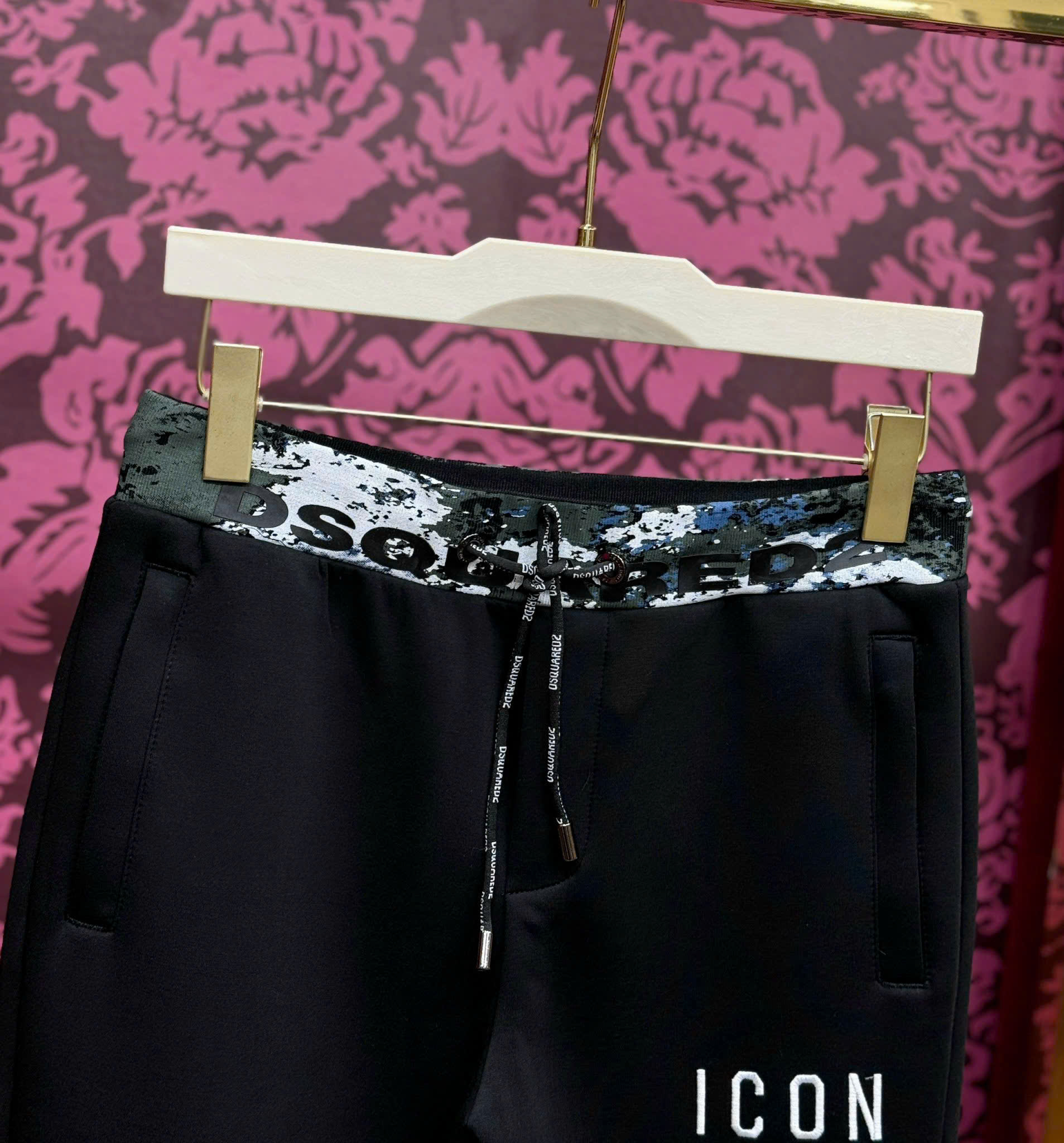 Quần Jogger Dsquared2 DSQ icon loang cạp logo thêu đùi Like Auth 44-50 CD LK