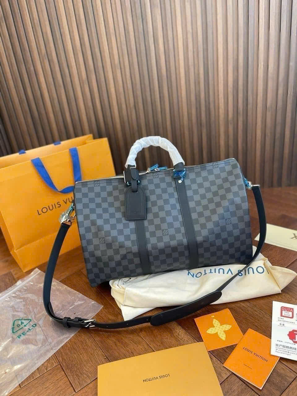 Túi trống du lịch Louis Vuitton LV Keepall new 2026 Like Auth size 50 PLD