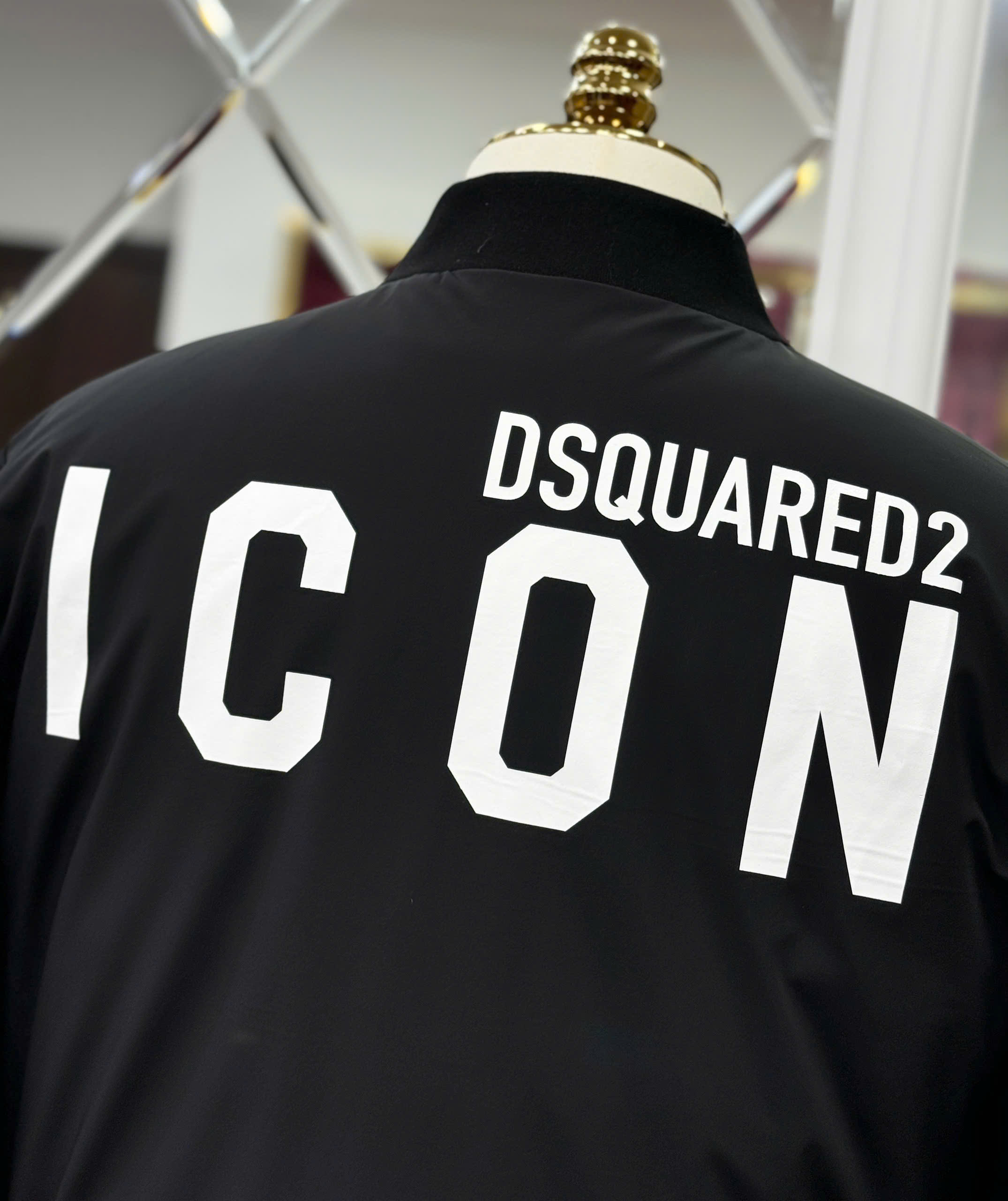 Áo khoác bomber Dsquared2 DSQ icon logo lưng ngực Like Auth  44-50 CD