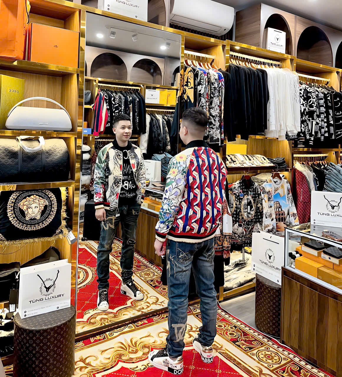 Áo khoác bomber Gucci GC họa tiết song hổ Like Auth 44-50 MK CD