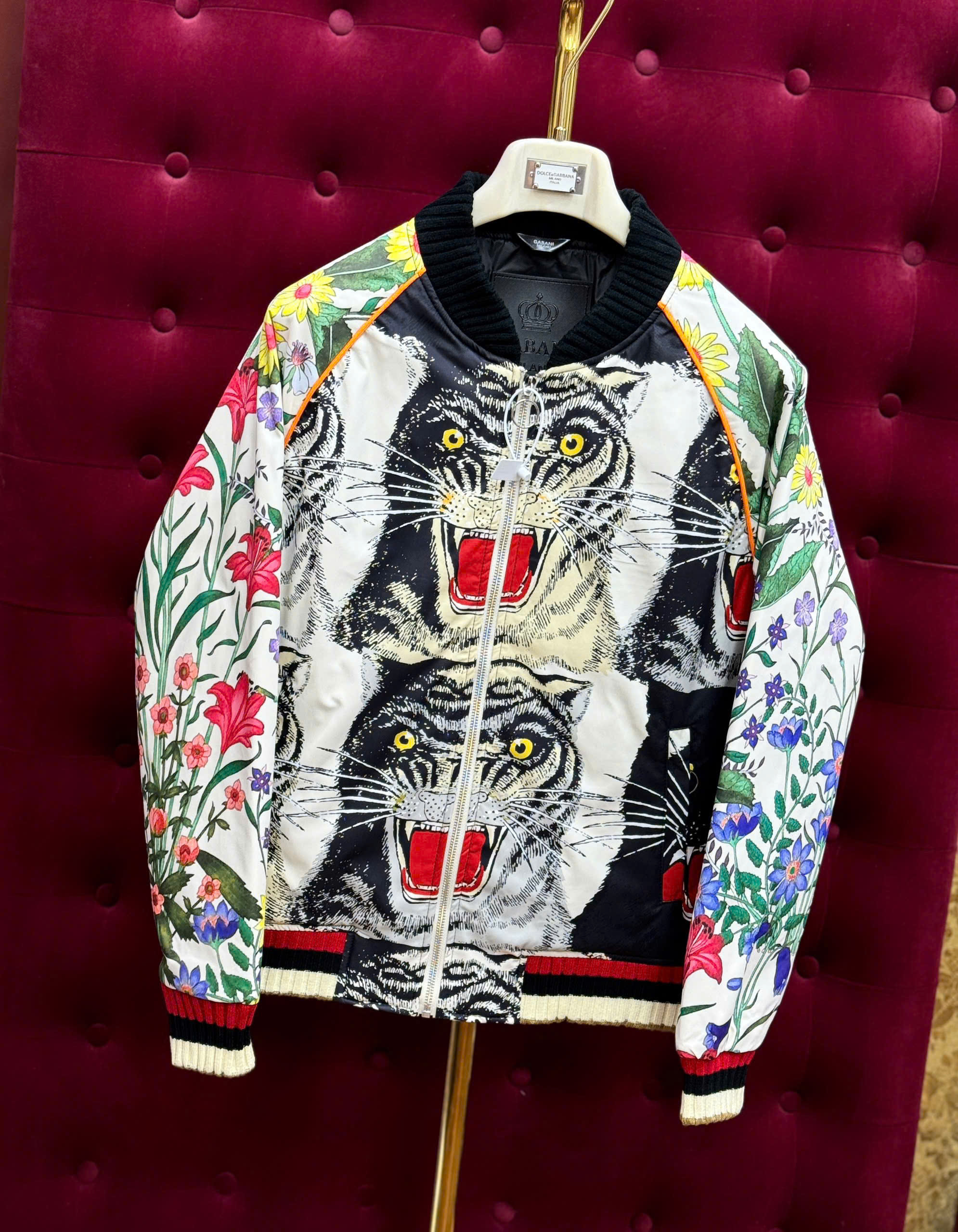 Áo khoác bomber Gucci GC họa tiết song hổ Like Auth 44-50 MK CD