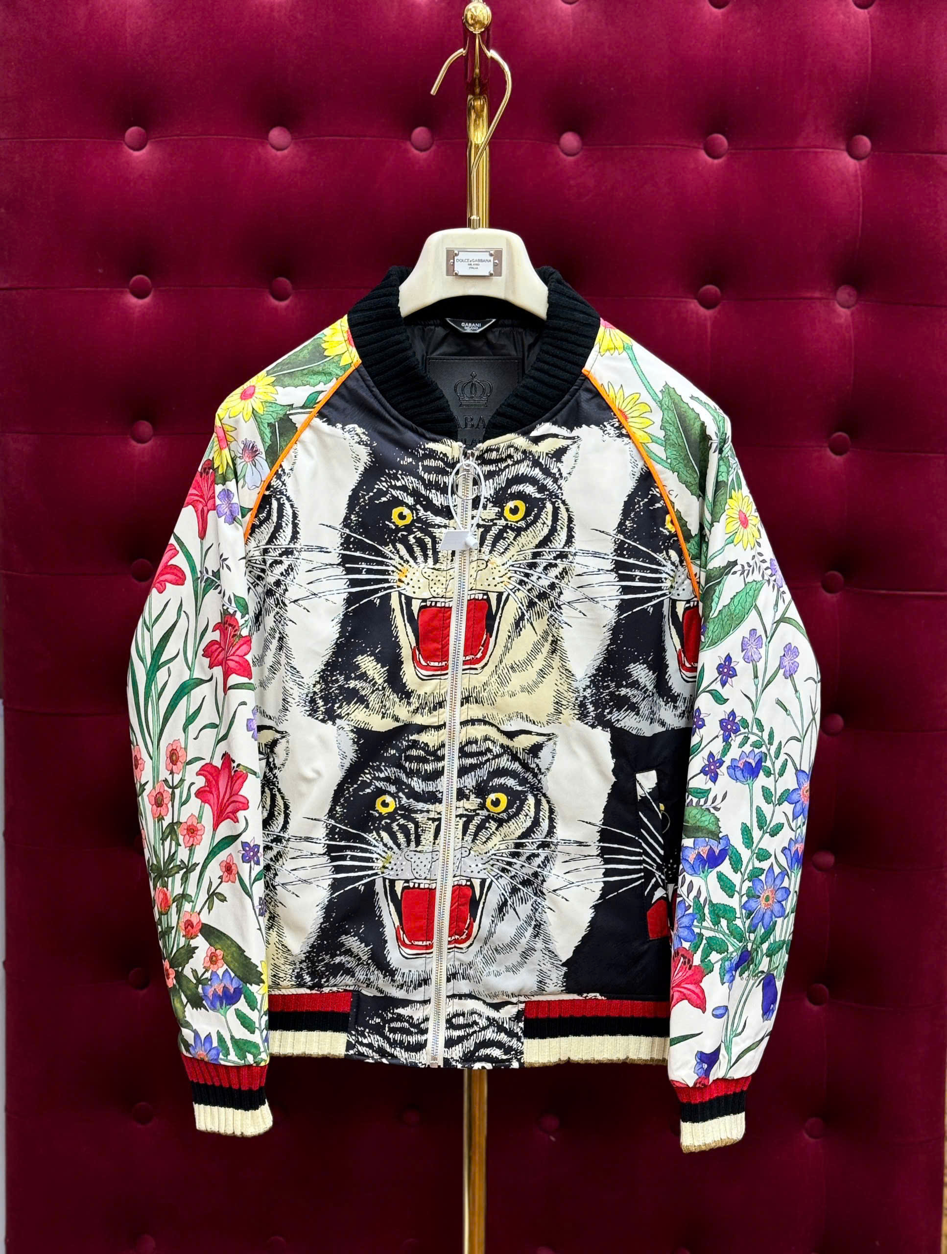 Áo khoác bomber Gucci GC họa tiết song hổ Like Auth 44-50 MK CD