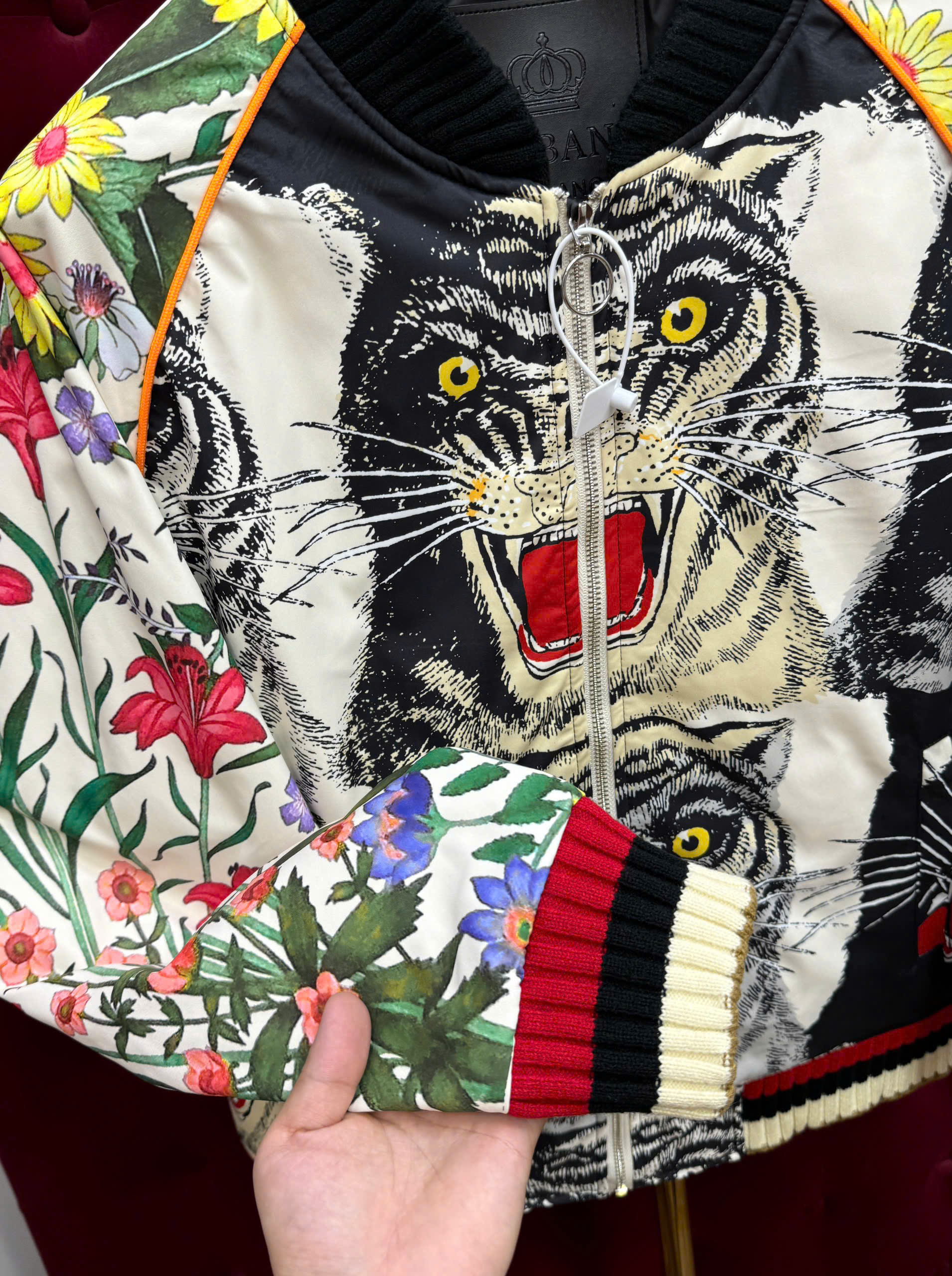 Áo khoác bomber Gucci GC họa tiết song hổ Like Auth 44-50 MK CD