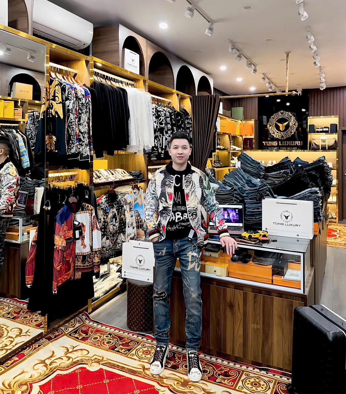 Áo khoác bomber Gucci GC họa tiết song hổ Like Auth 44-50 MK CD