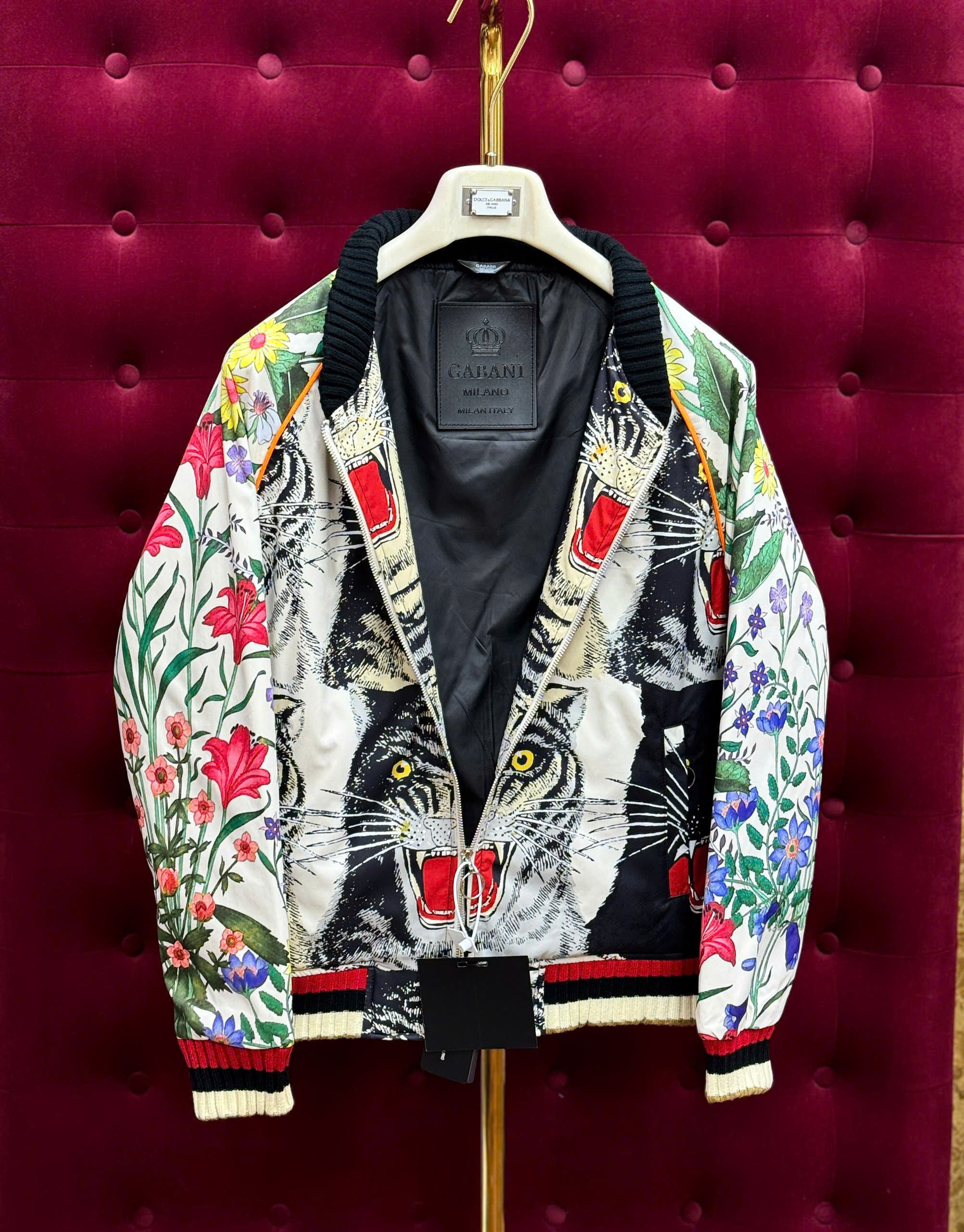 Áo khoác bomber Gucci GC họa tiết song hổ Like Auth 44-50 MK CD