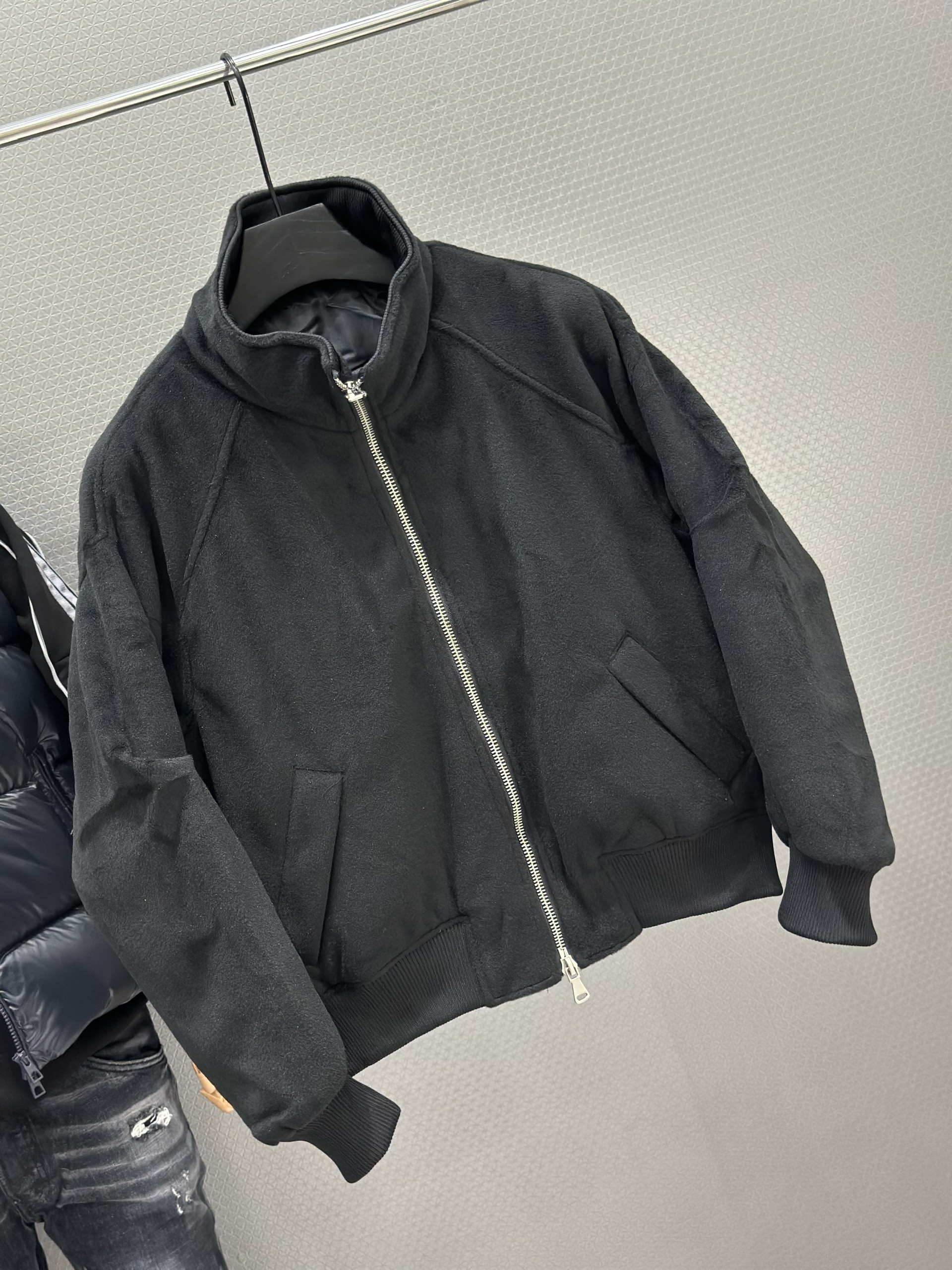 Áo khoác nỉ Local H821 Đen cổ cao M-XL VTN