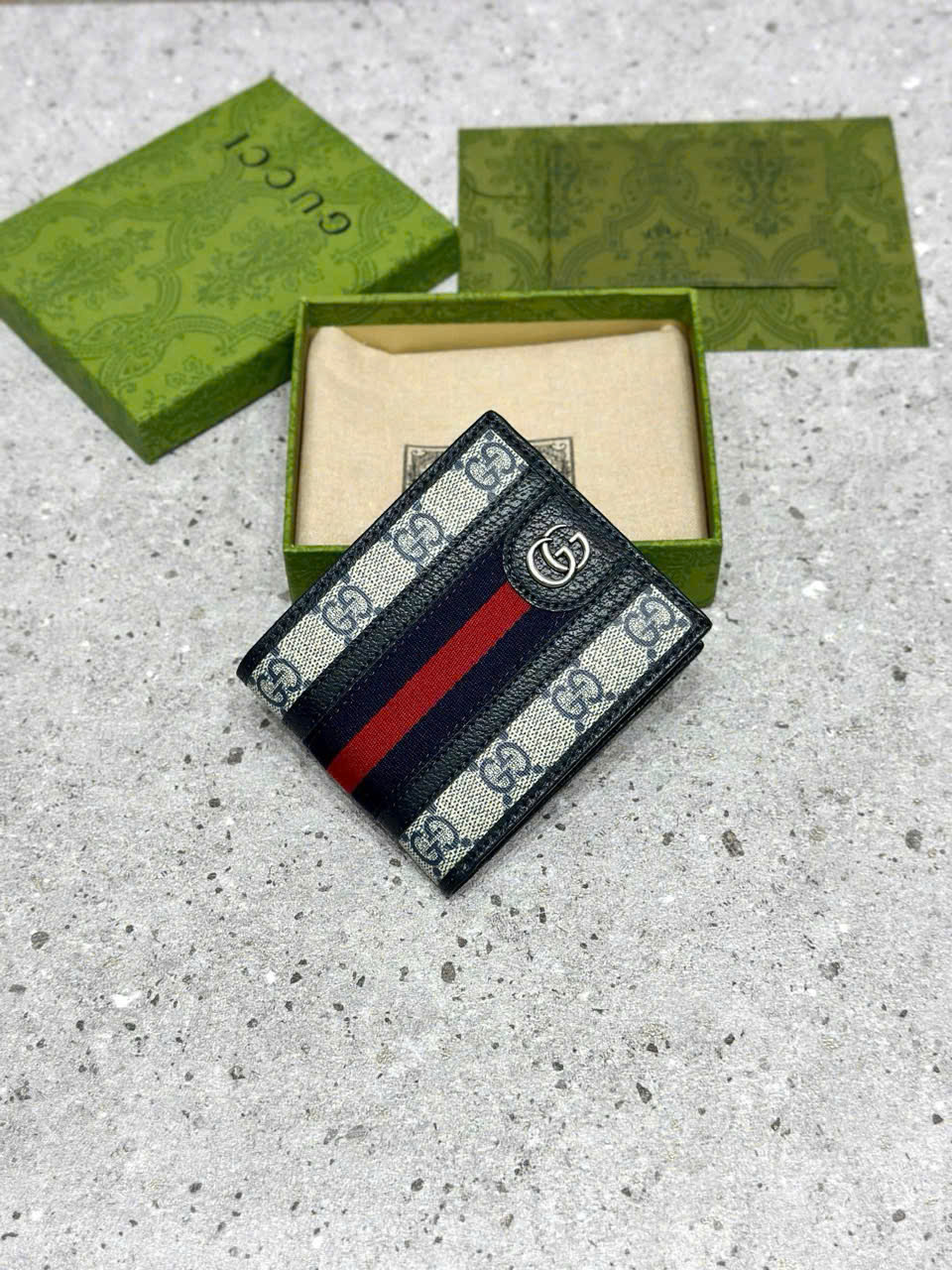 Ví ngắn gập Gucci GC new 2026 Like Auth PLD