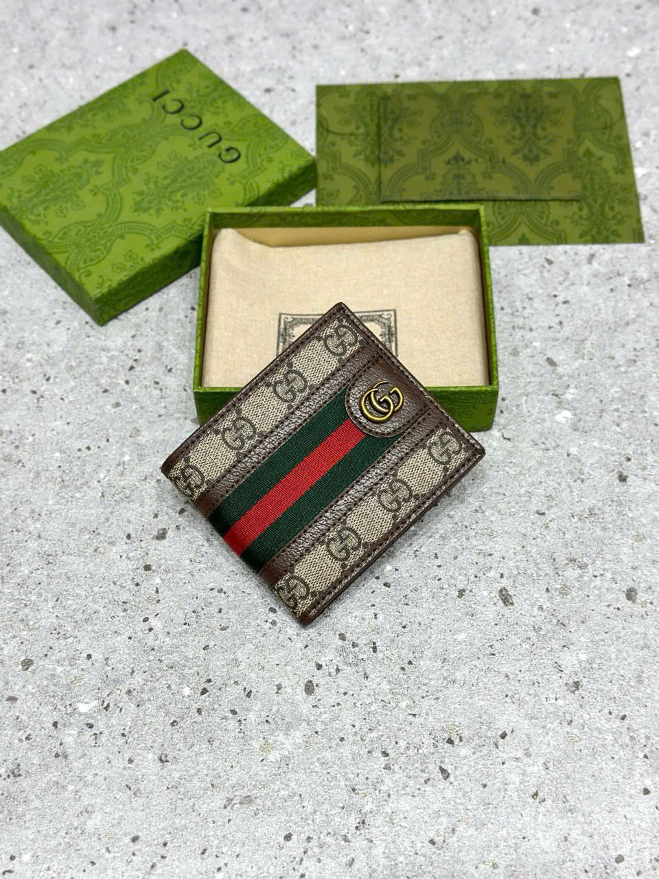 Ví ngắn gập Gucci GC new 2026 Like Auth PLD