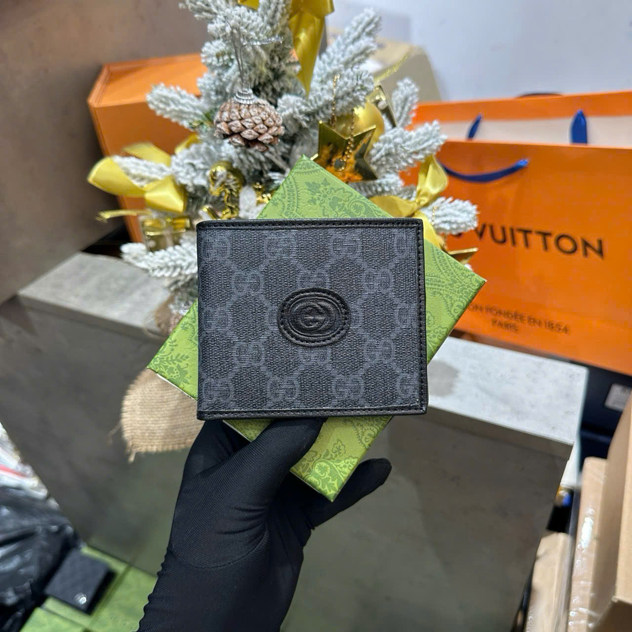 Ví ngắn gập Gucci GC new 2026 Like Auth PLD