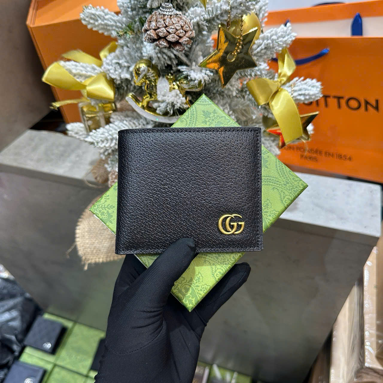 Ví ngắn gập Gucci GC new 2026 Like Auth PLD