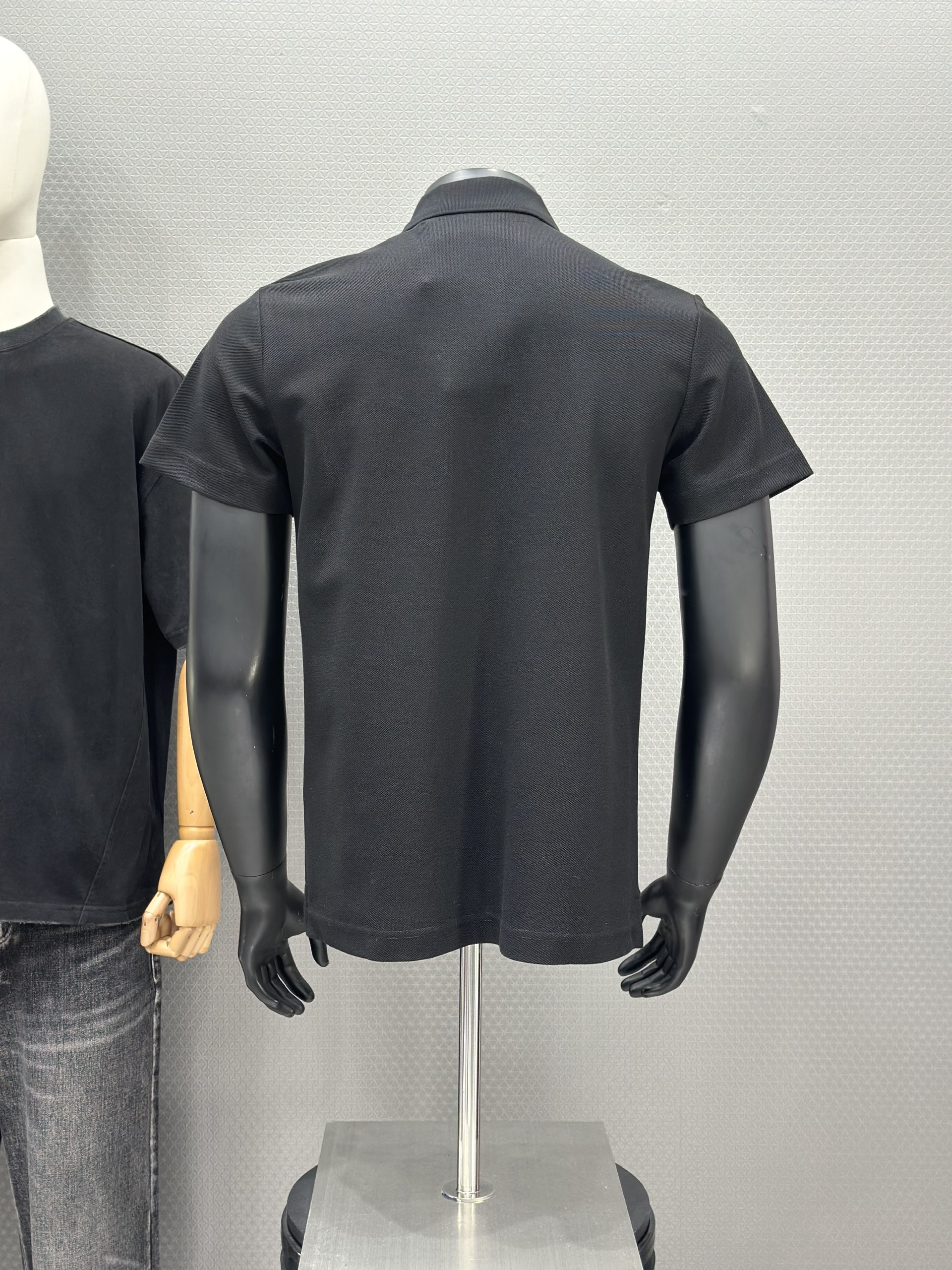 Áo polo Burberry BBR Trắng logo ngựa bay ngực Like Auth XS-L VTN\Đen