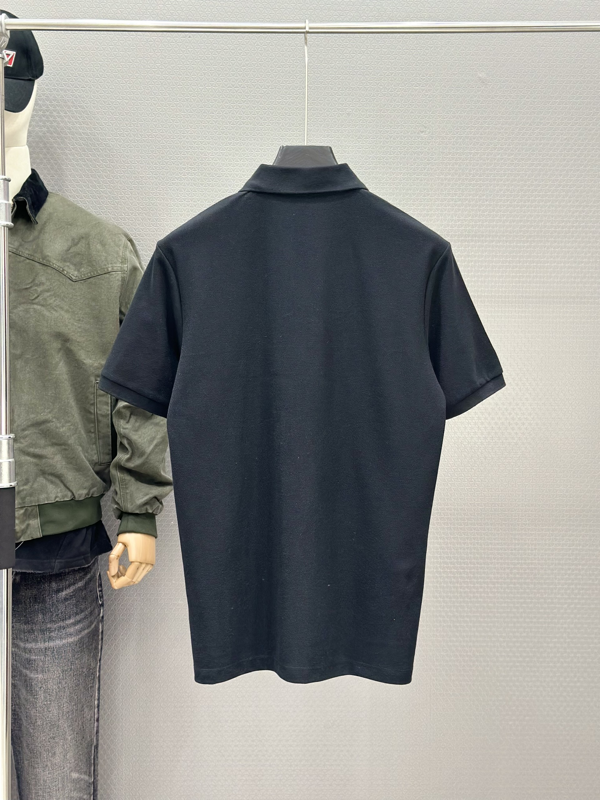 Áo polo Burberry BBR Trắng logo ngựa bay ngực Like Auth XS-L VTN\Đen