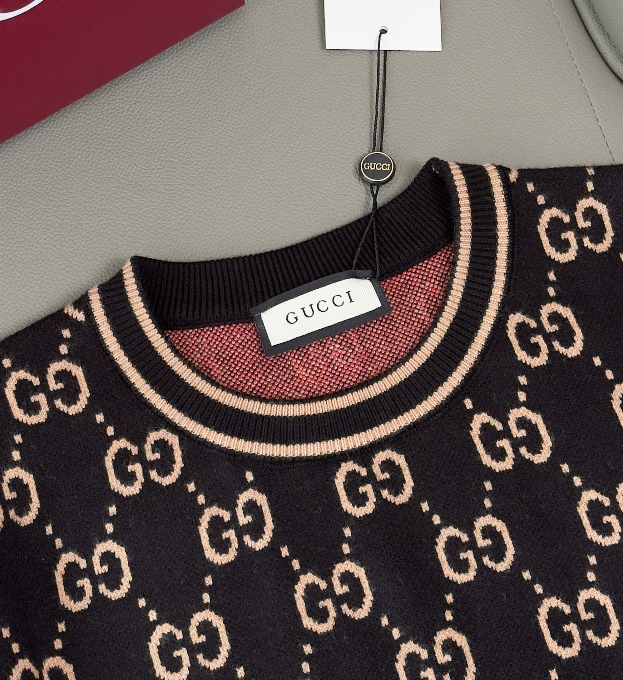 Áo sweater len Gucci GC monogram Like Auth M-XXL DDT