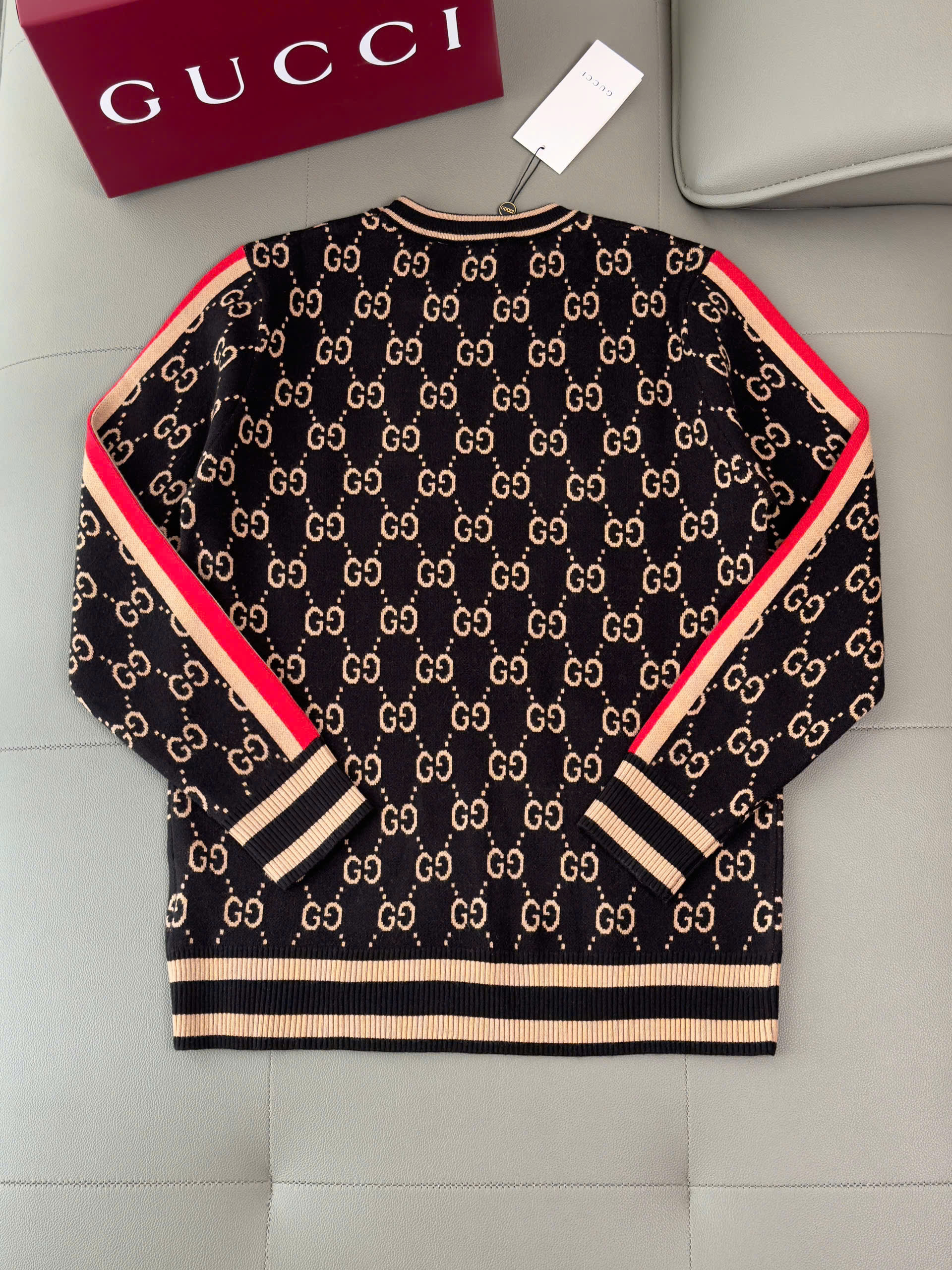 Áo sweater len Gucci GC monogram Like Auth M-XXL DDT
