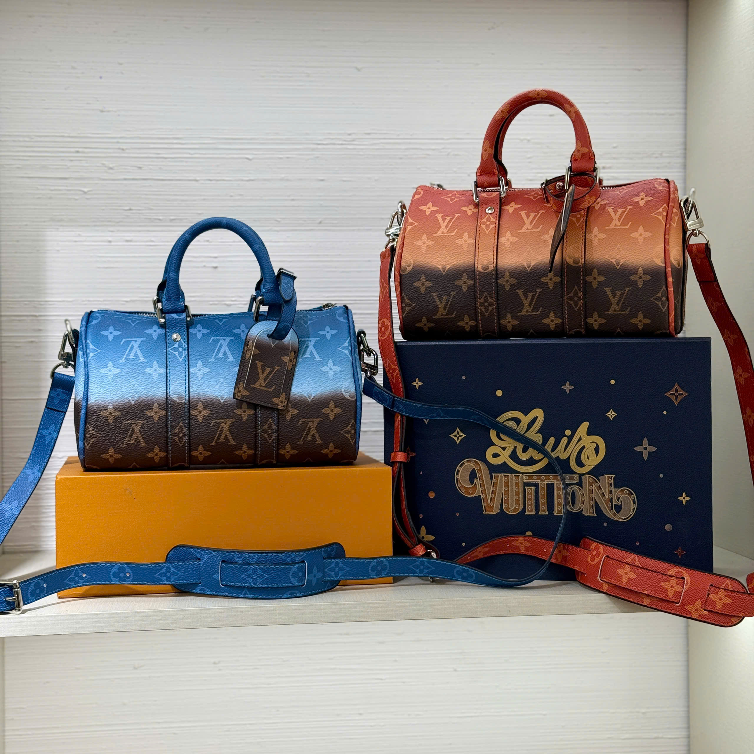 Túi đeo chéo Louis Vuitton Lv Keepall Bandoulifere Like Auth 25x15x11 PLD