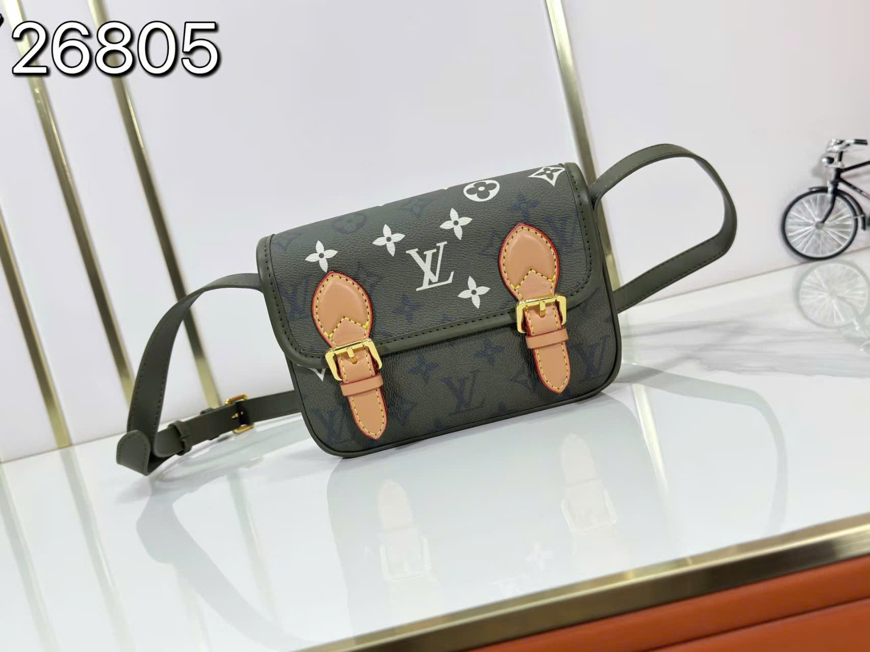 Túi đeo chéo Louis Vuitton LV SATCHEL MONOGRAM ARCHIVE VINTAGE Like Auth 20x15x6 PLD