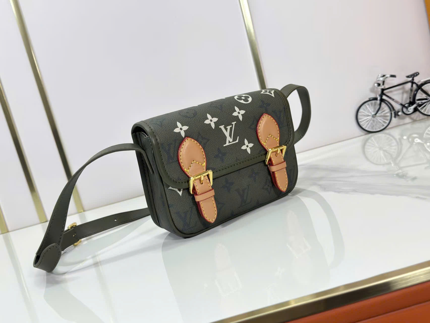 Túi đeo chéo Louis Vuitton LV SATCHEL MONOGRAM ARCHIVE VINTAGE Like Auth 20x15x6 PLD