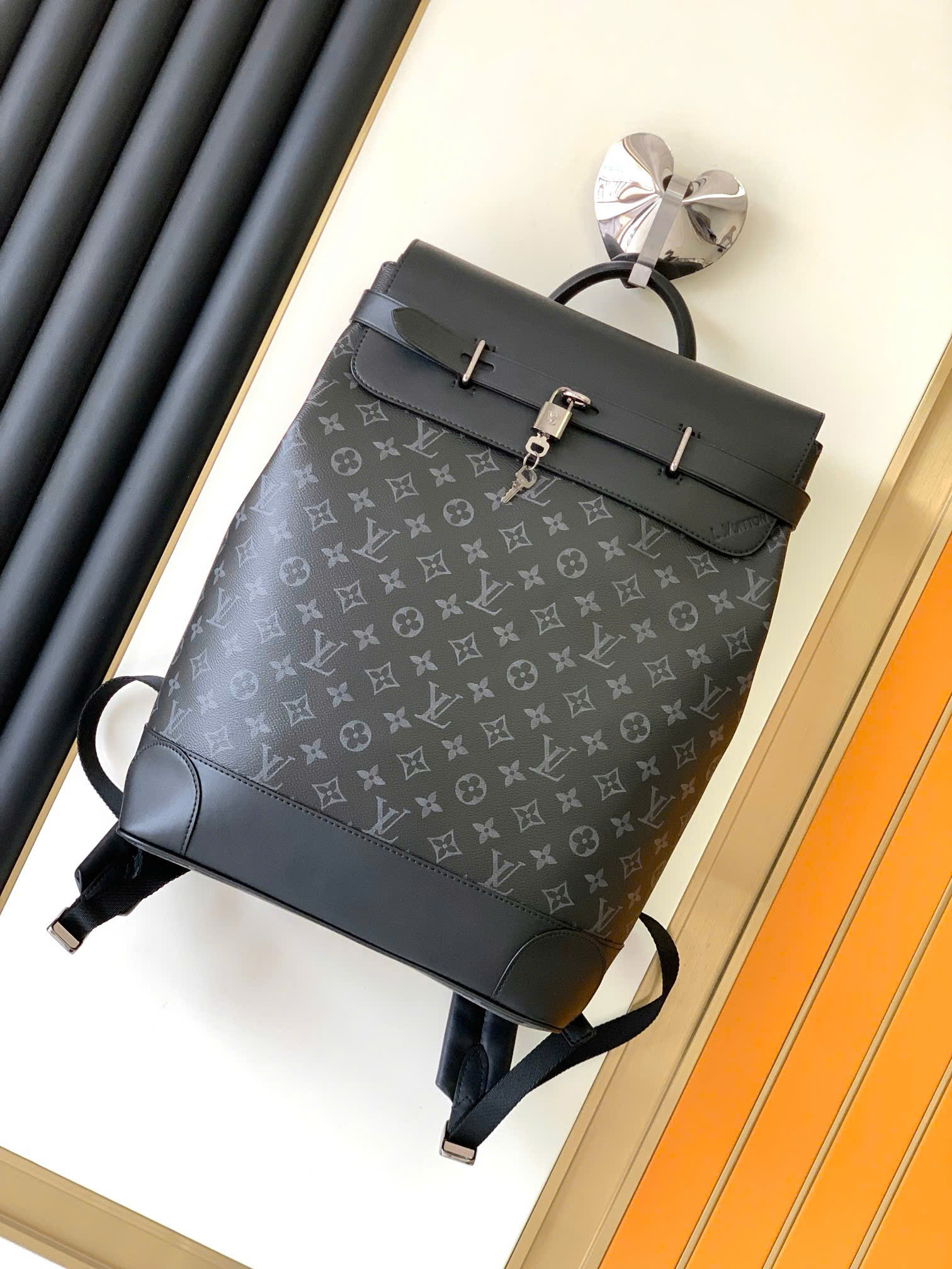 Balo Louis Vuitton LV Steamer Backpack monogram Like Auth 44x32x16 PLD