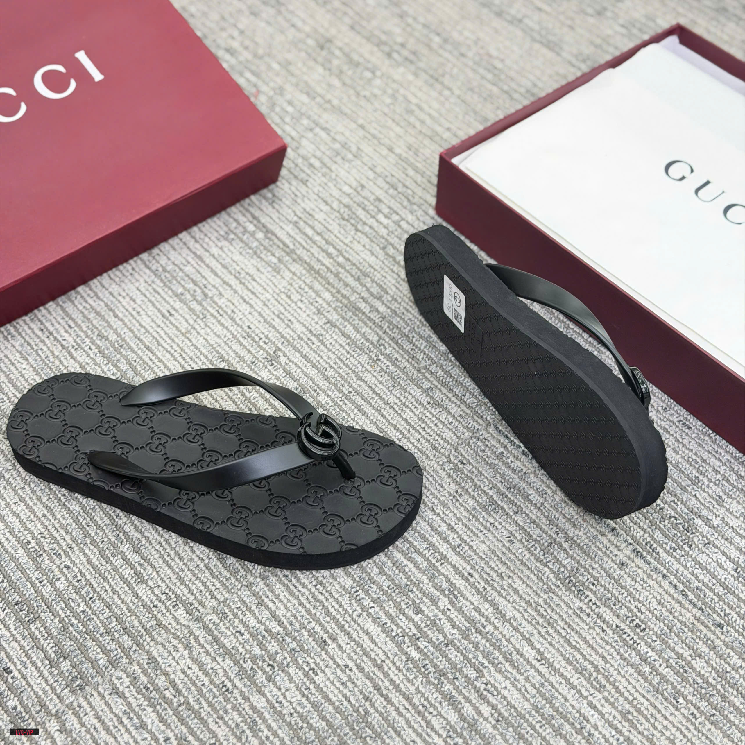 Dép tông kẹp xỏ ngón flip flop Gucci GC đế khắc vân monogram Like Auth 38-43 LVQ