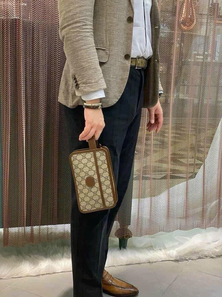 Túi ví Clutch Gucci GC monogram full 3 màu Like Auth on web 20x16x7 DDT PLD