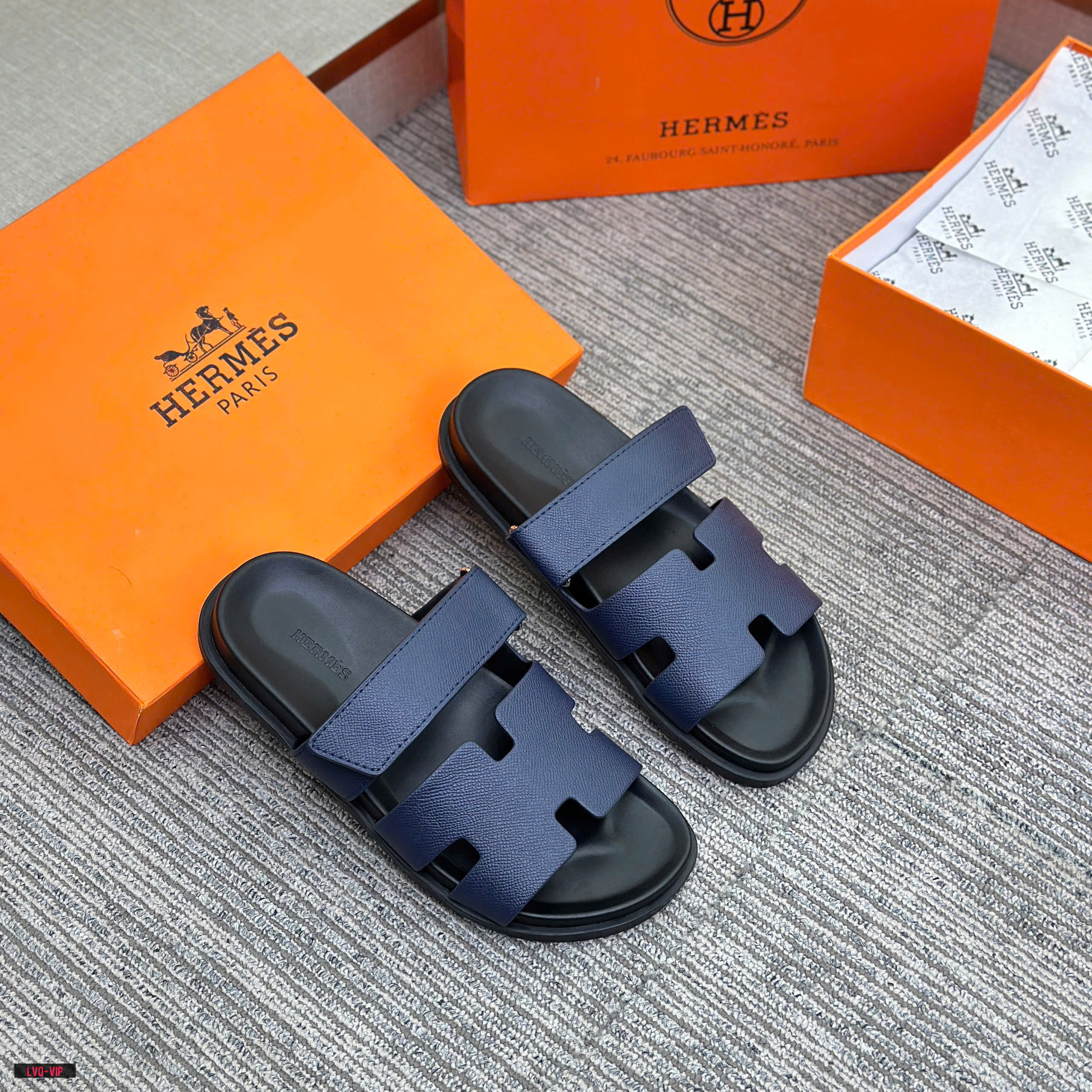 Dép sandal Hermes HM izmir quai dán chữ H Like Auth 38-43 LVQ