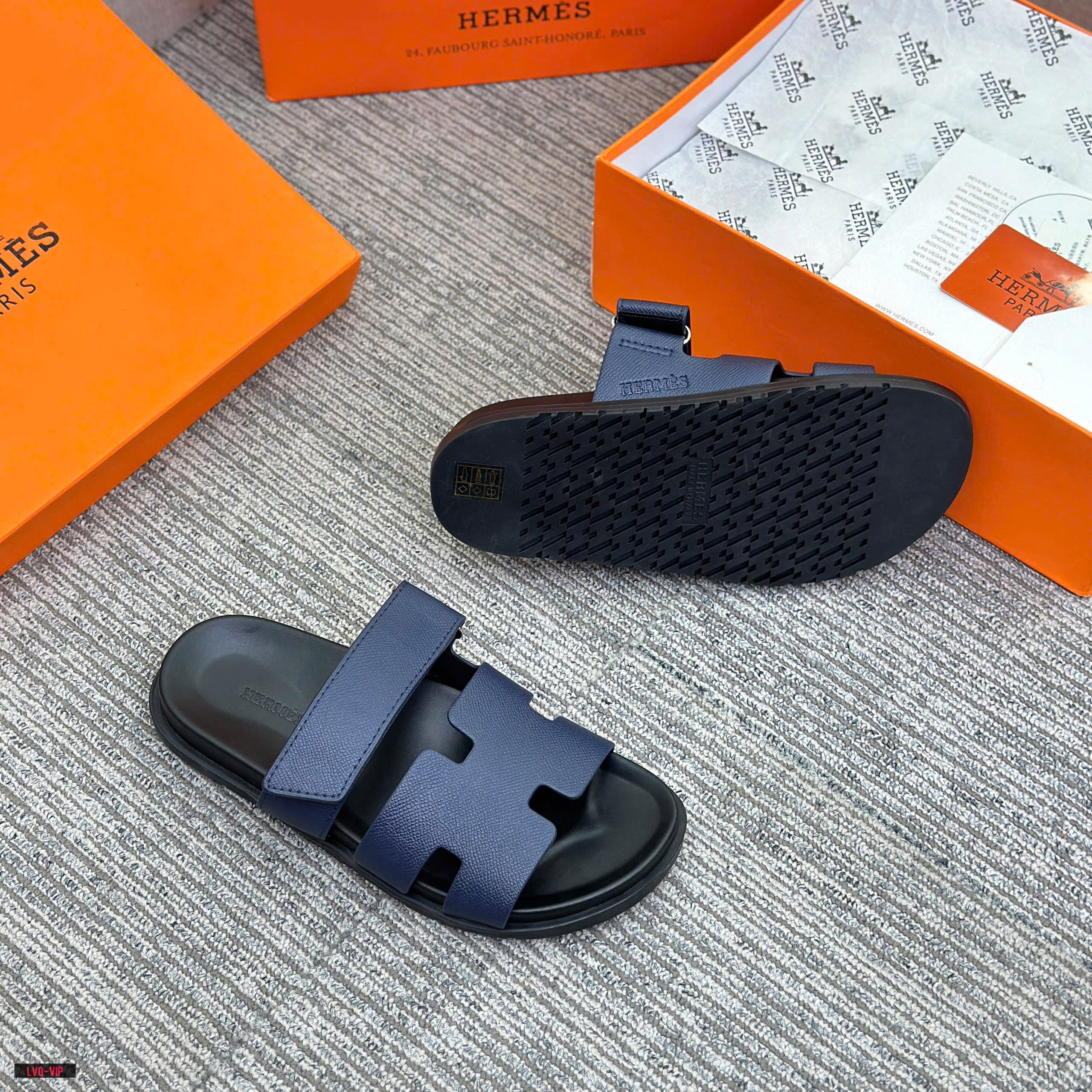 Dép sandal Hermes HM izmir quai dán chữ H Like Auth 38-43 LVQ