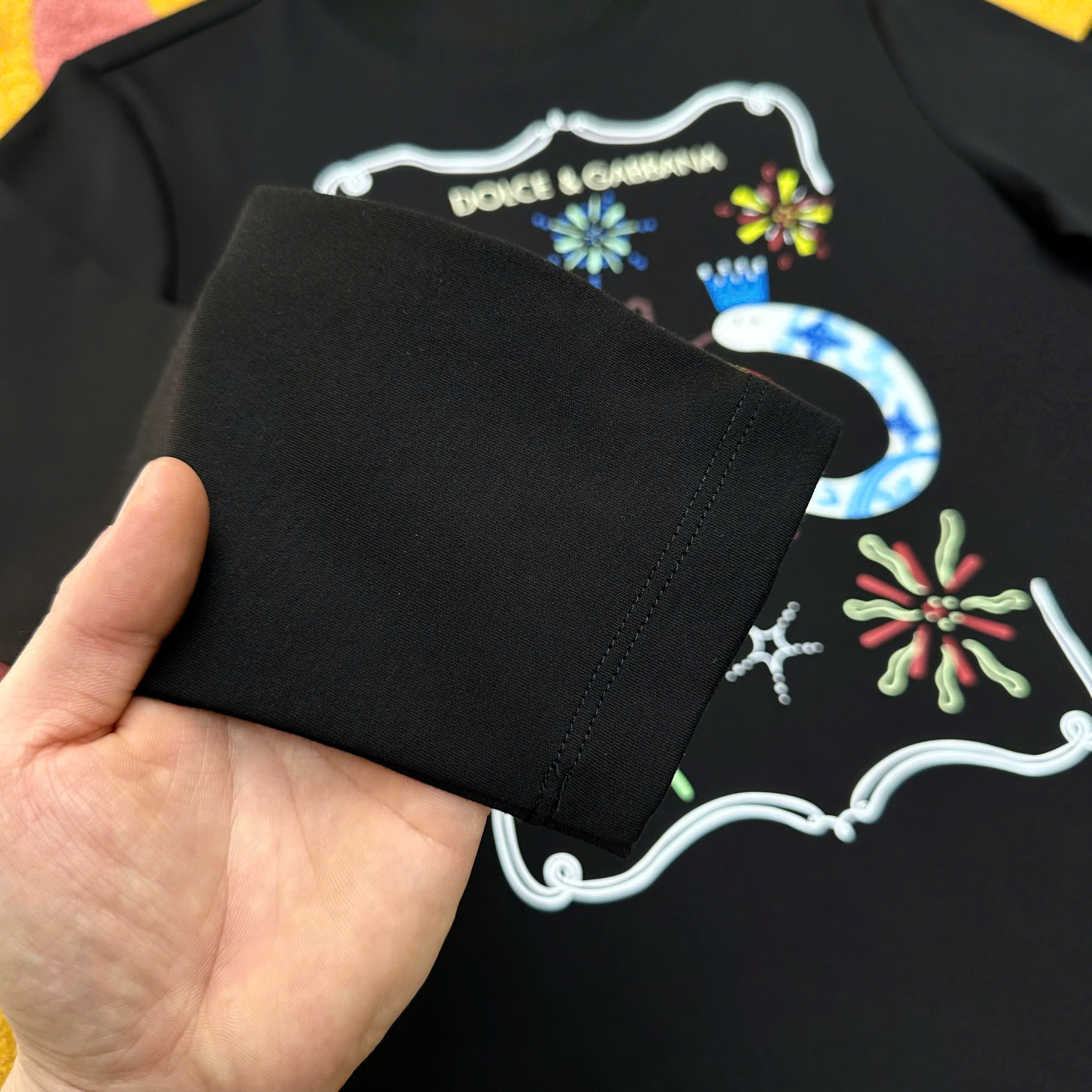 Áo sweater nỉ Dolce Gabbana DG họa tiết đôi rắn đội vương miện new 2026 Like Auth S-L MK