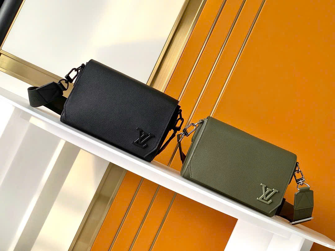 Túi đeo chéo Louis Vuitton LV Bag Takeoff Messenger PM 1-1 on web 22x17x7 PLD