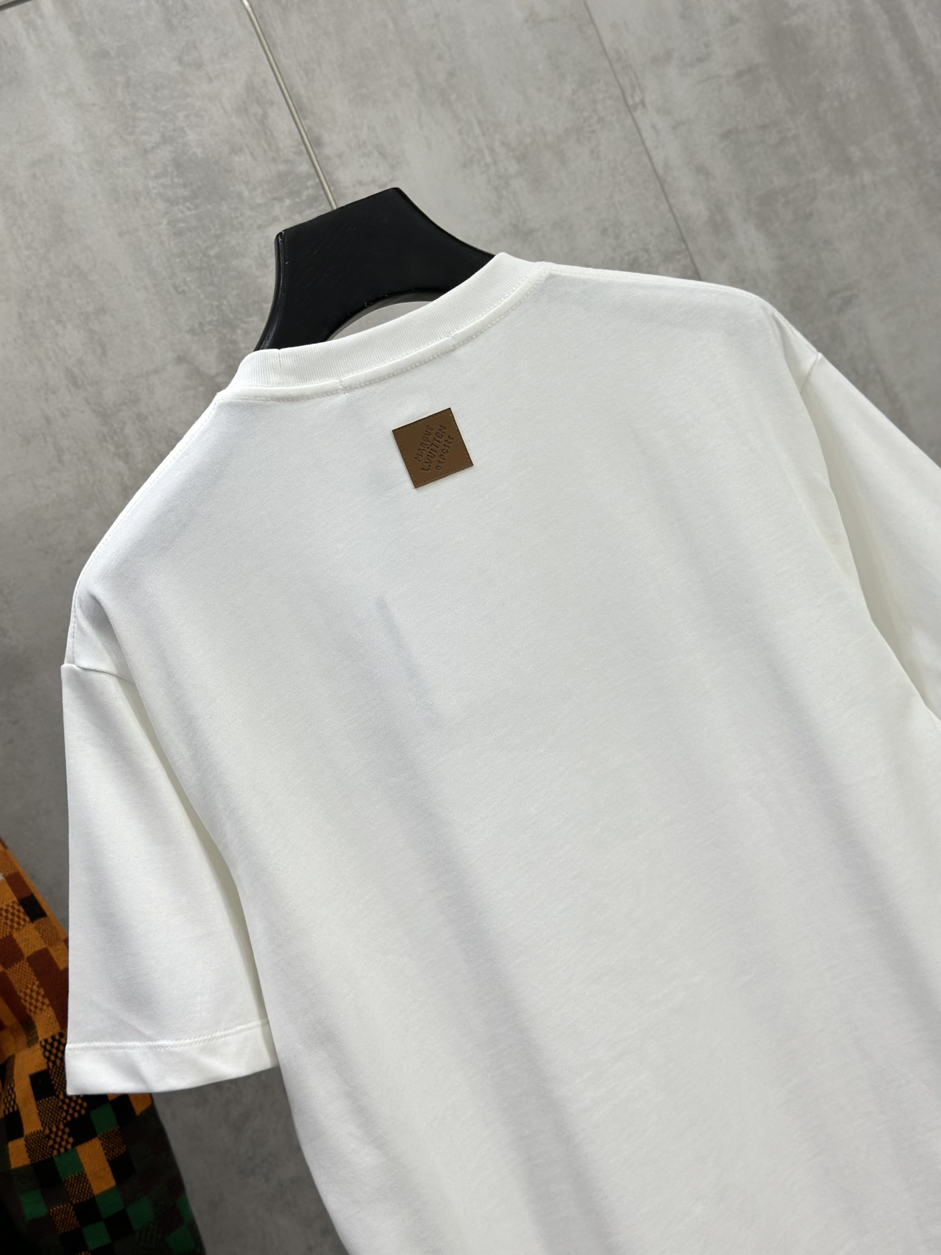 Áo phông T shirt Louis Vuitton LV Forever logo thêu ngực Like Auth XXS-M