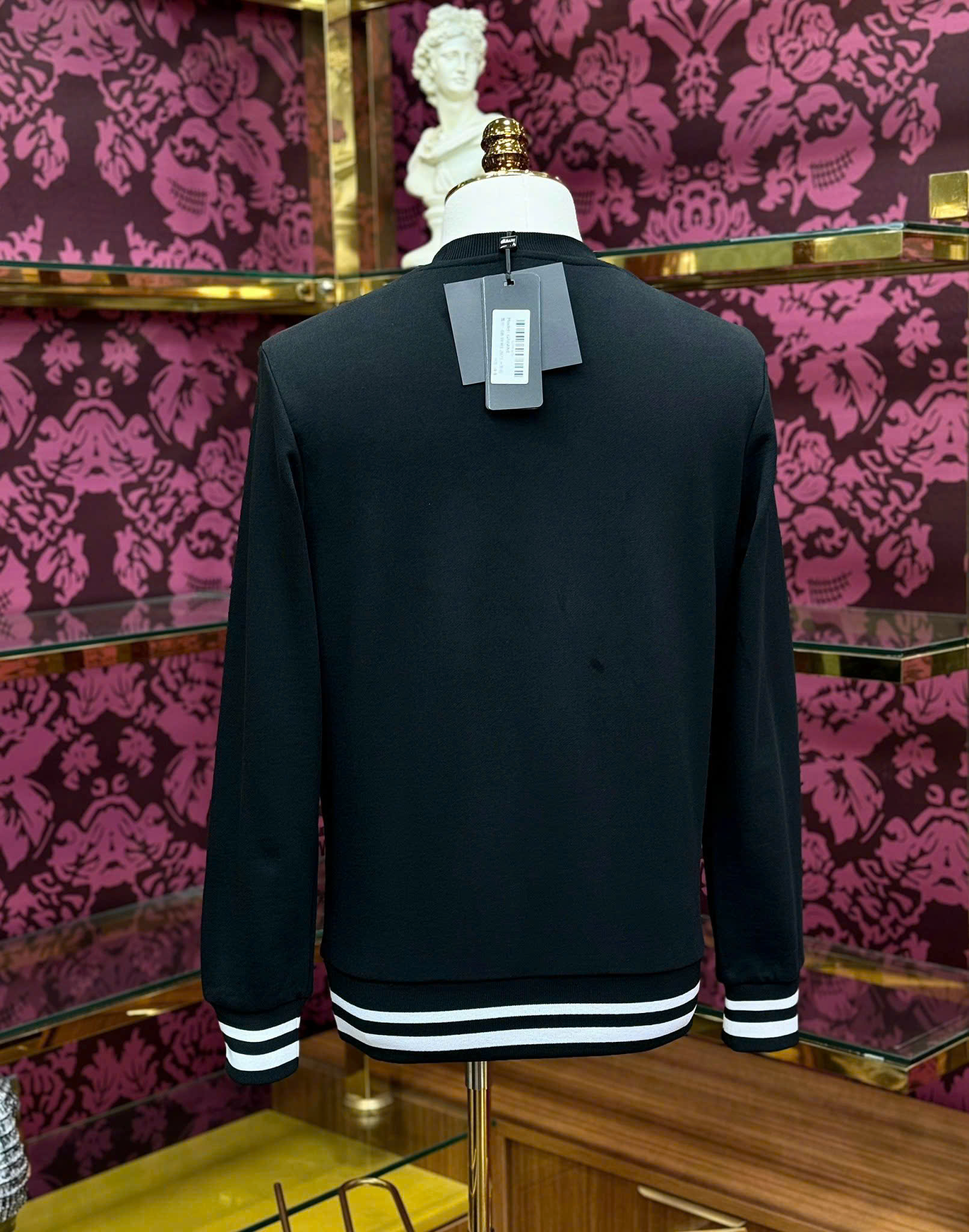 Áo sweater nỉ Kenzo Đen thêu mặt Hổ Like Auth 44-50 MK