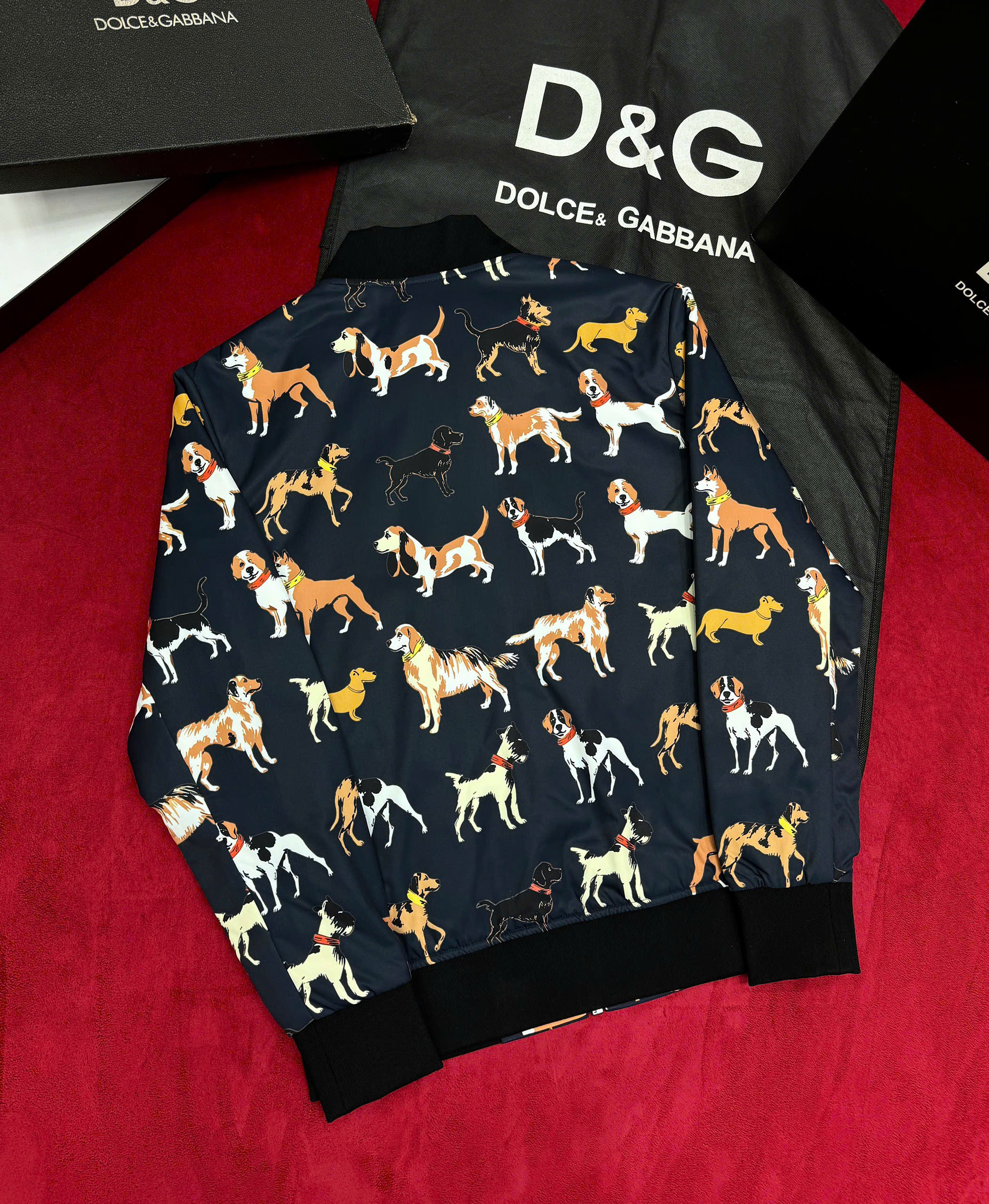 Áo khoác bomber Dolce Gabbana DG họa tiết Cún full Like Auth 46-50 CD