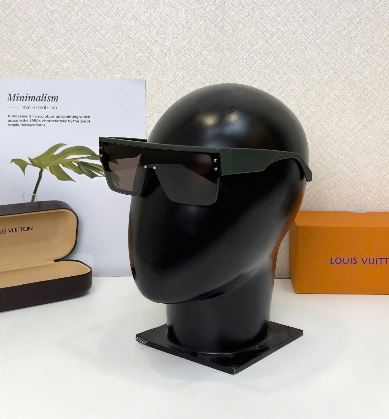 Kính mắt thời trang Louis Vuitton LV Đen mắt Nâu Like Auth on web fulbox DDT