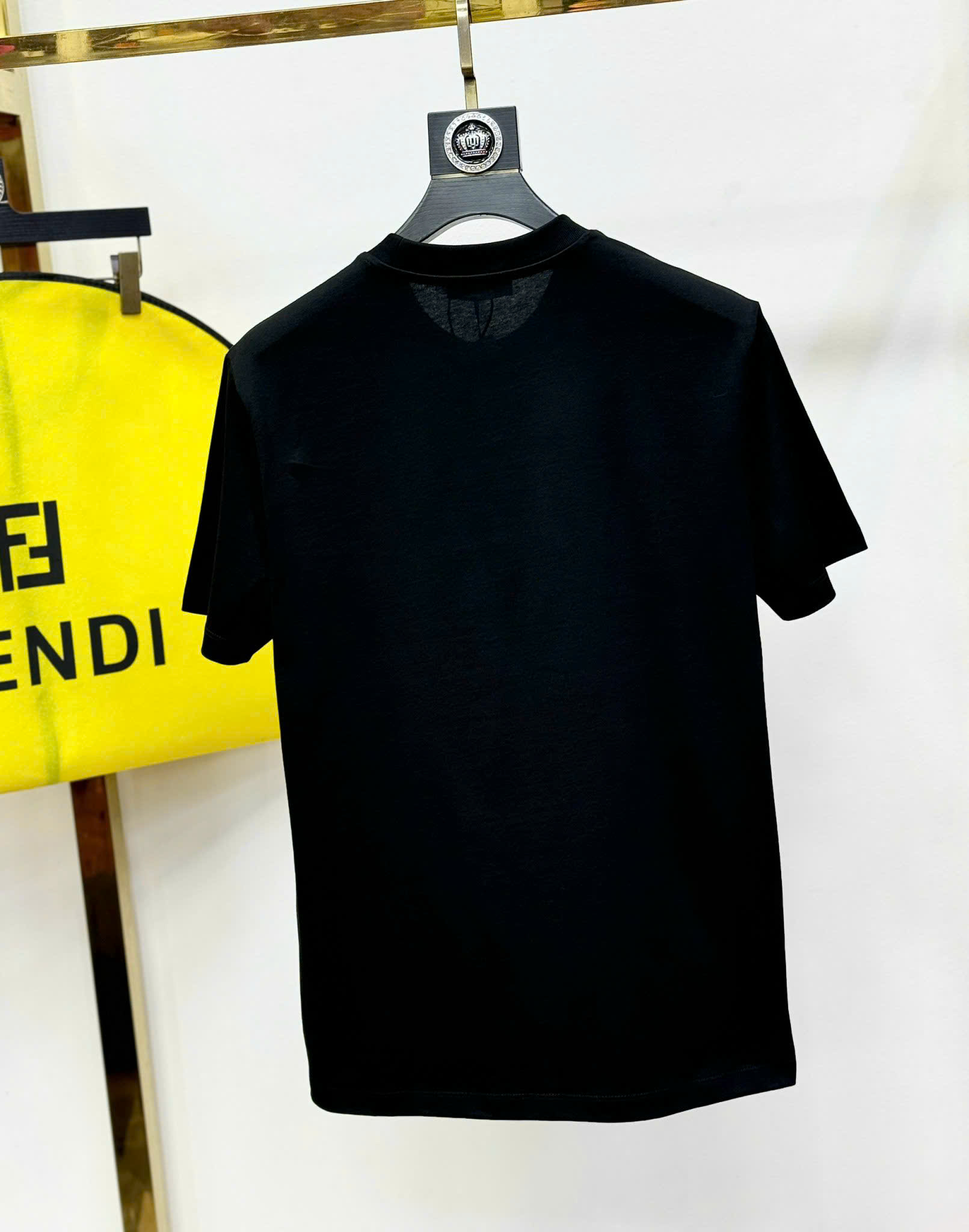 Áo phông T shirt Fendi FD logo dân chơi đính đá ngực Like AUth 44-50 CD