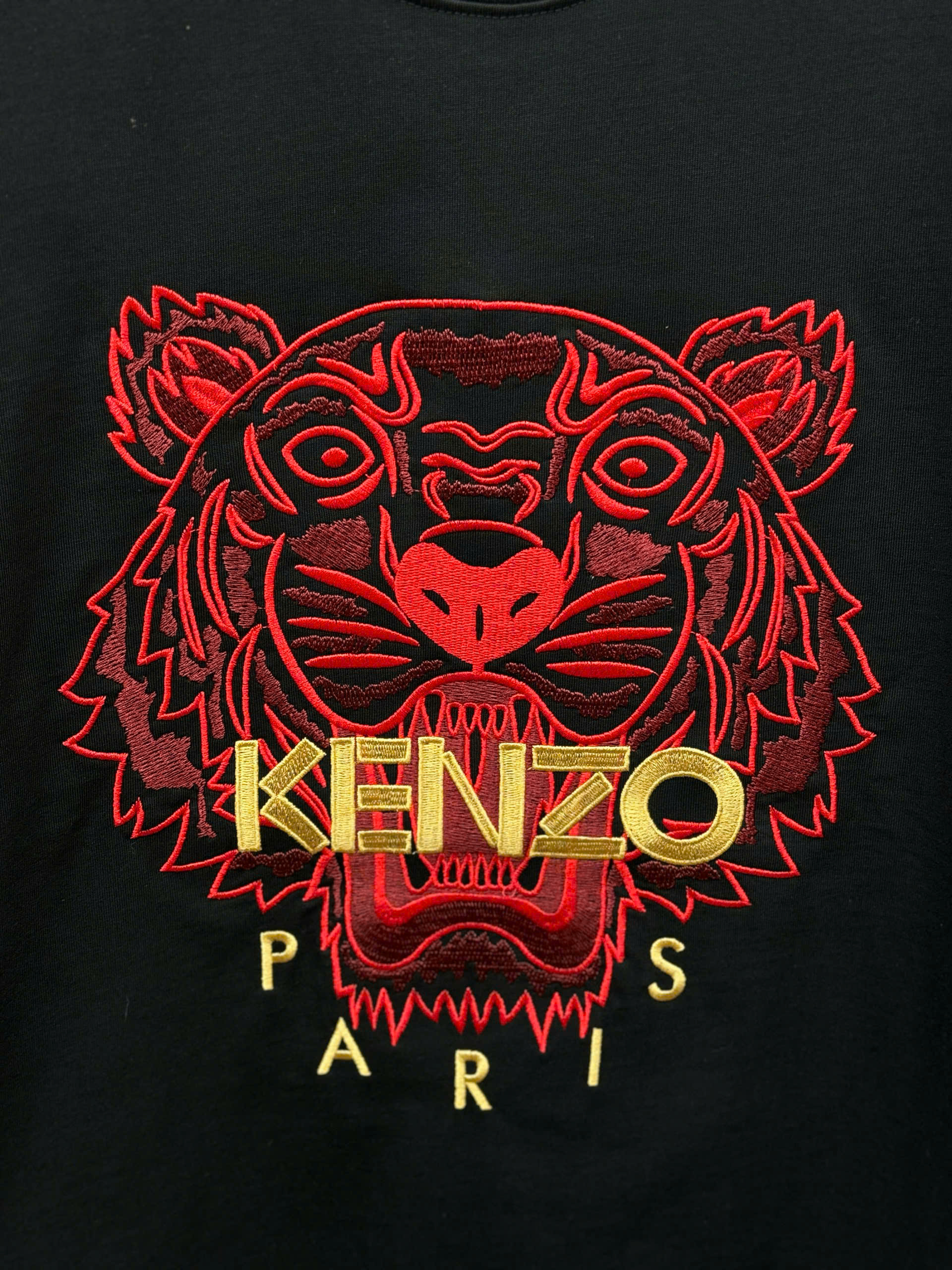Áo phông T shirt Kenzo thêu mặt Hổ Đỏ Like Auth 44-50 CD