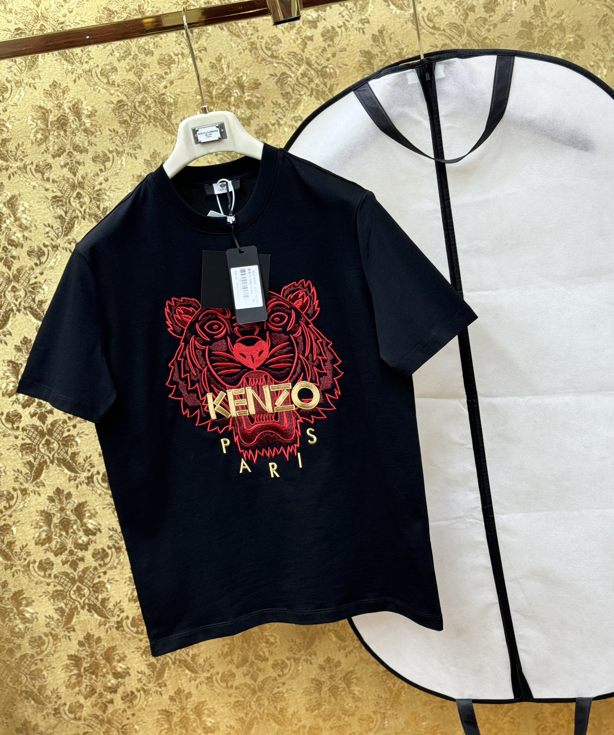 Áo phông T shirt Kenzo thêu mặt Hổ Đỏ Like Auth 44-50 CD