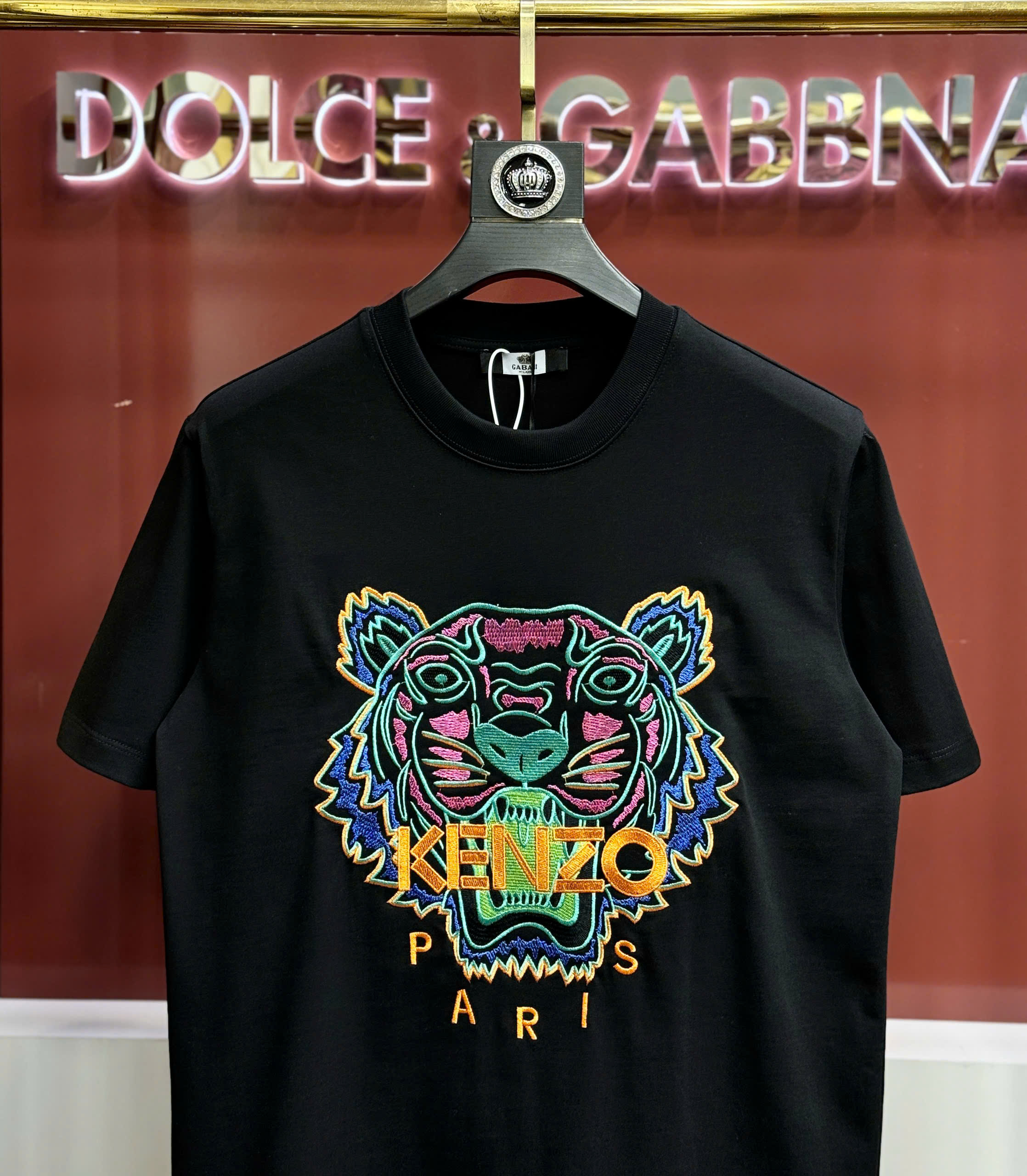 Áo phông T shirt Kenzo thêu mặt Hổ Xanh Like Auth 44-50 CD