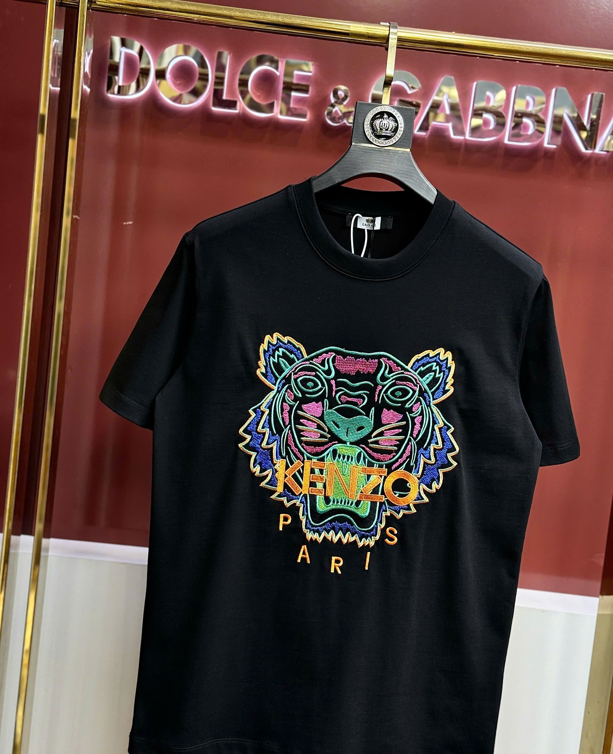 Áo phông T shirt Kenzo thêu mặt Hổ Xanh Like Auth 44-50 CD
