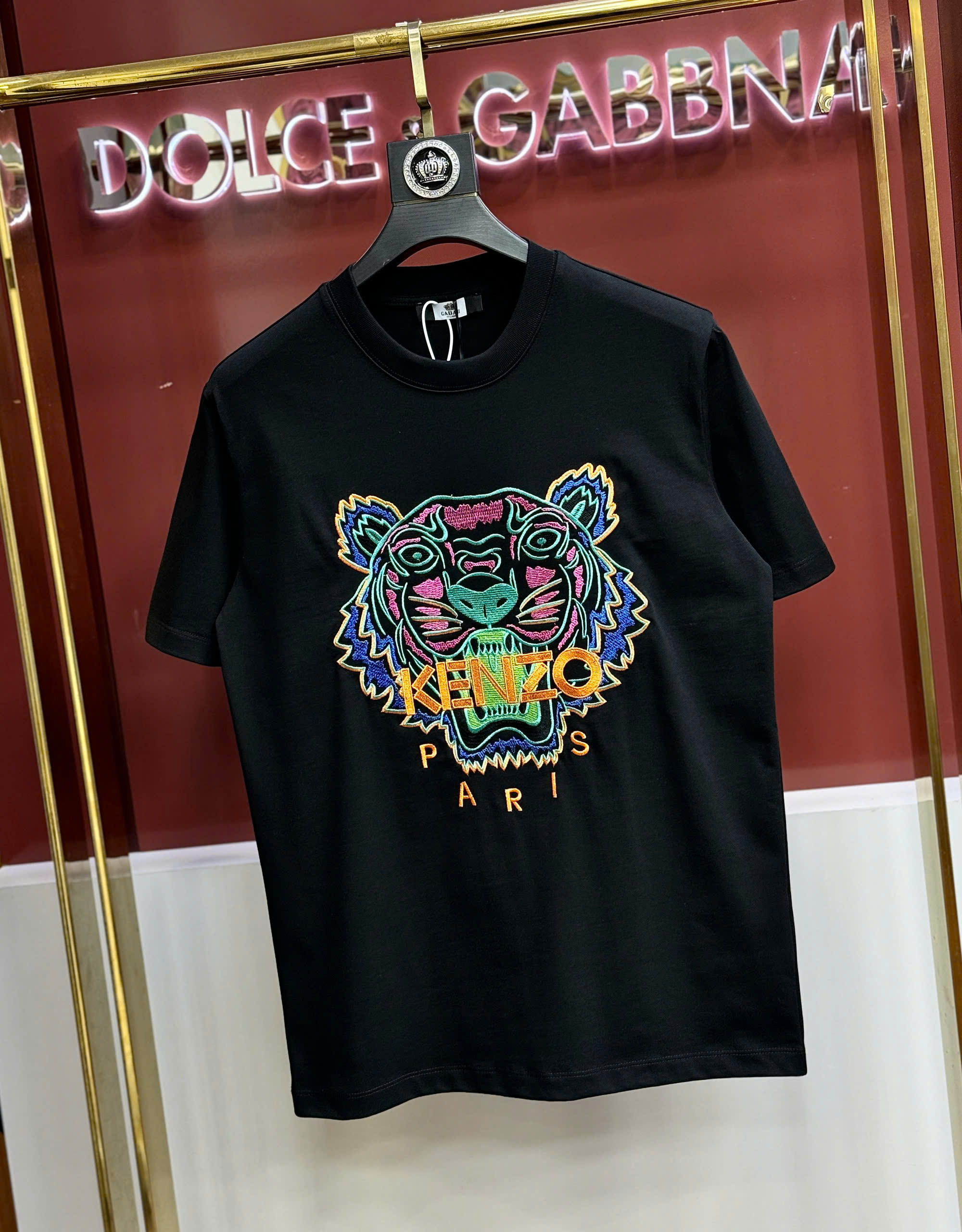 Áo phông T shirt Kenzo thêu mặt Hổ Xanh Like Auth 44-50 CD