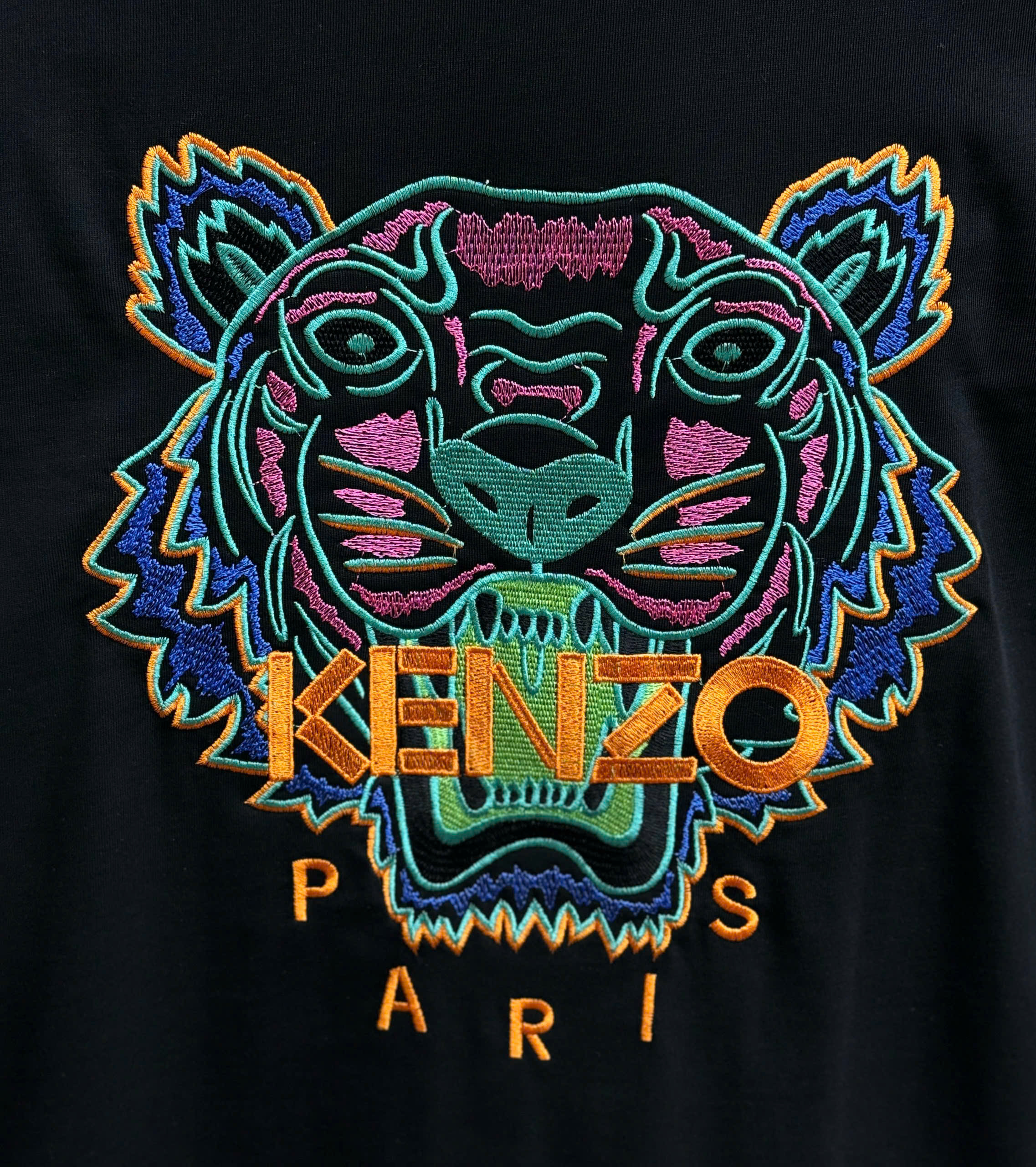 Áo phông T shirt Kenzo thêu mặt Hổ Xanh Like Auth 44-50 CD