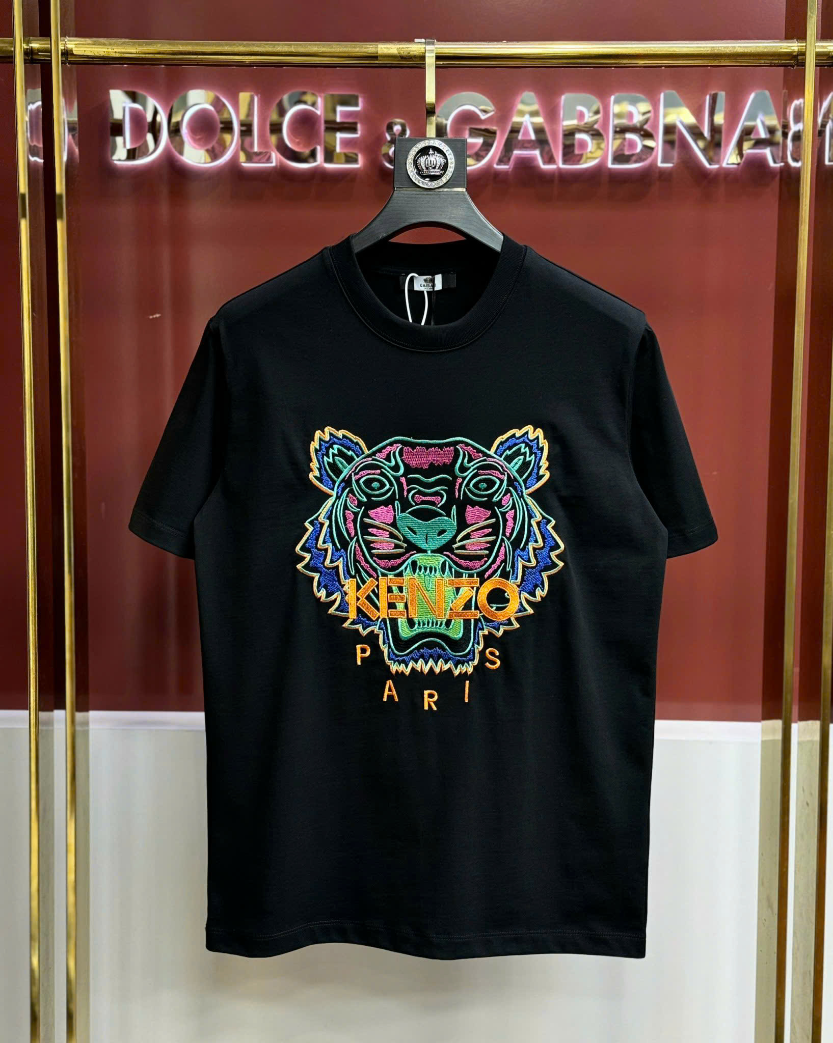 Áo phông T shirt Kenzo thêu mặt Hổ Xanh Like Auth 44-50 CD