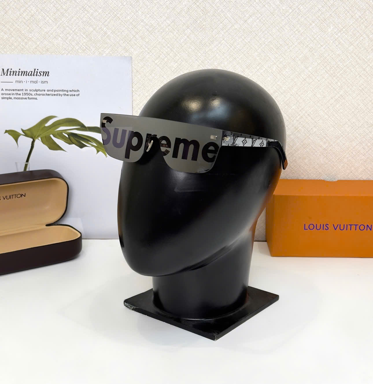 Kính mắt thời trang Louis Vuitton LV Supreme họa tiết Like Auth on web fulbox DDT