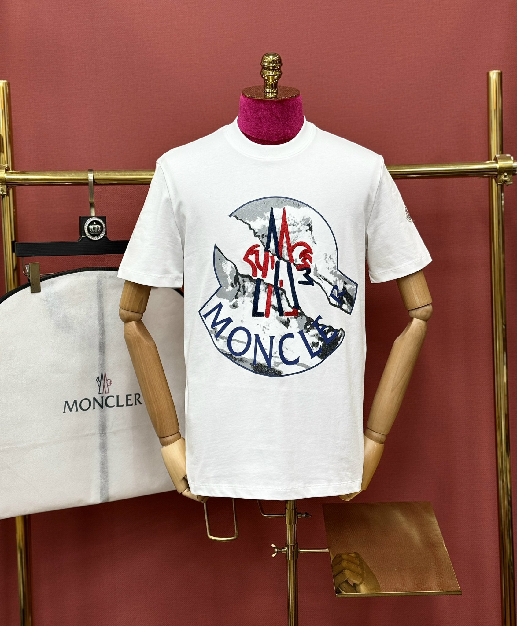 Áo phông T shirt Moncler logo vỡ Like AUth 44-50 CD