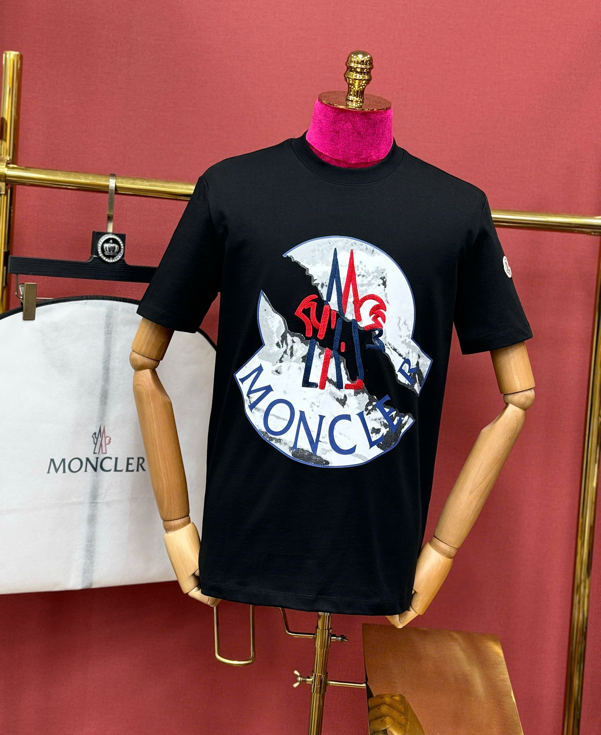Áo phông T shirt Moncler logo vỡ Like AUth 44-50 CD