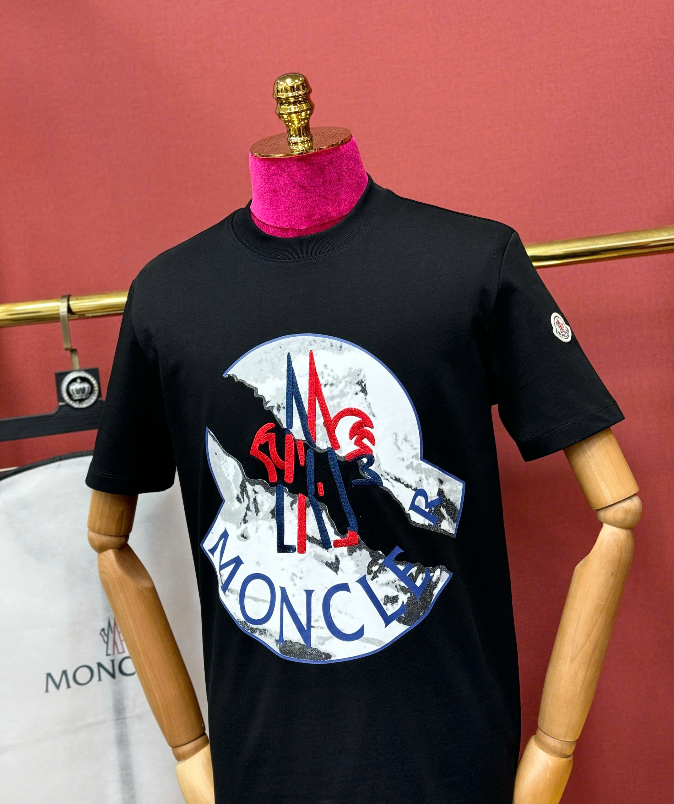 Áo phông T shirt Moncler logo vỡ Like AUth 44-50 CD